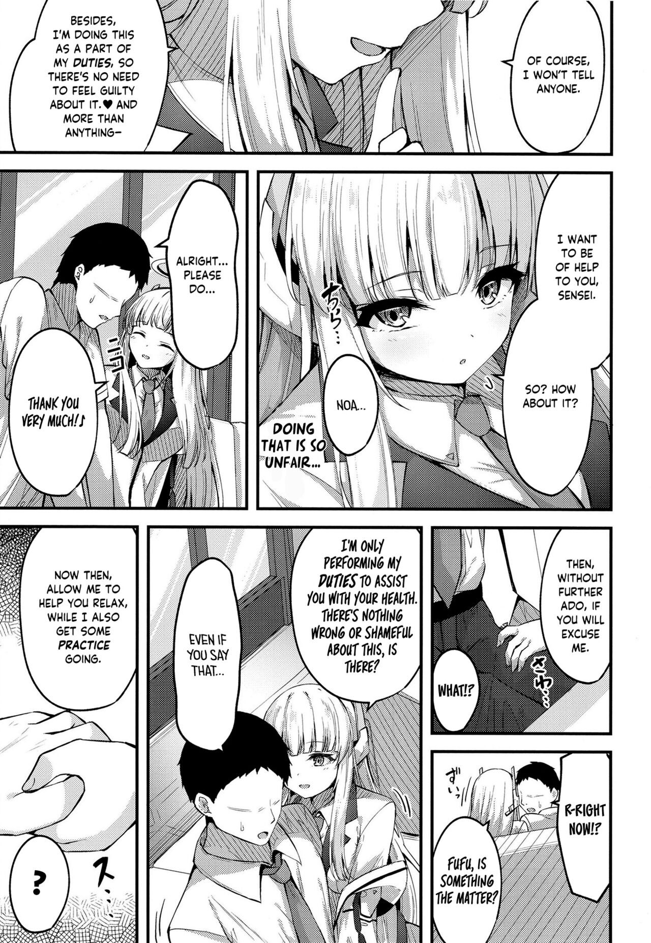 Seishori NOR Asobi - Ryoute ni Sensei to Yuuka-chan | Sexual Release NOR Toying - Sensei and Yuuka-chan wrapped around my fingers! page 7 full