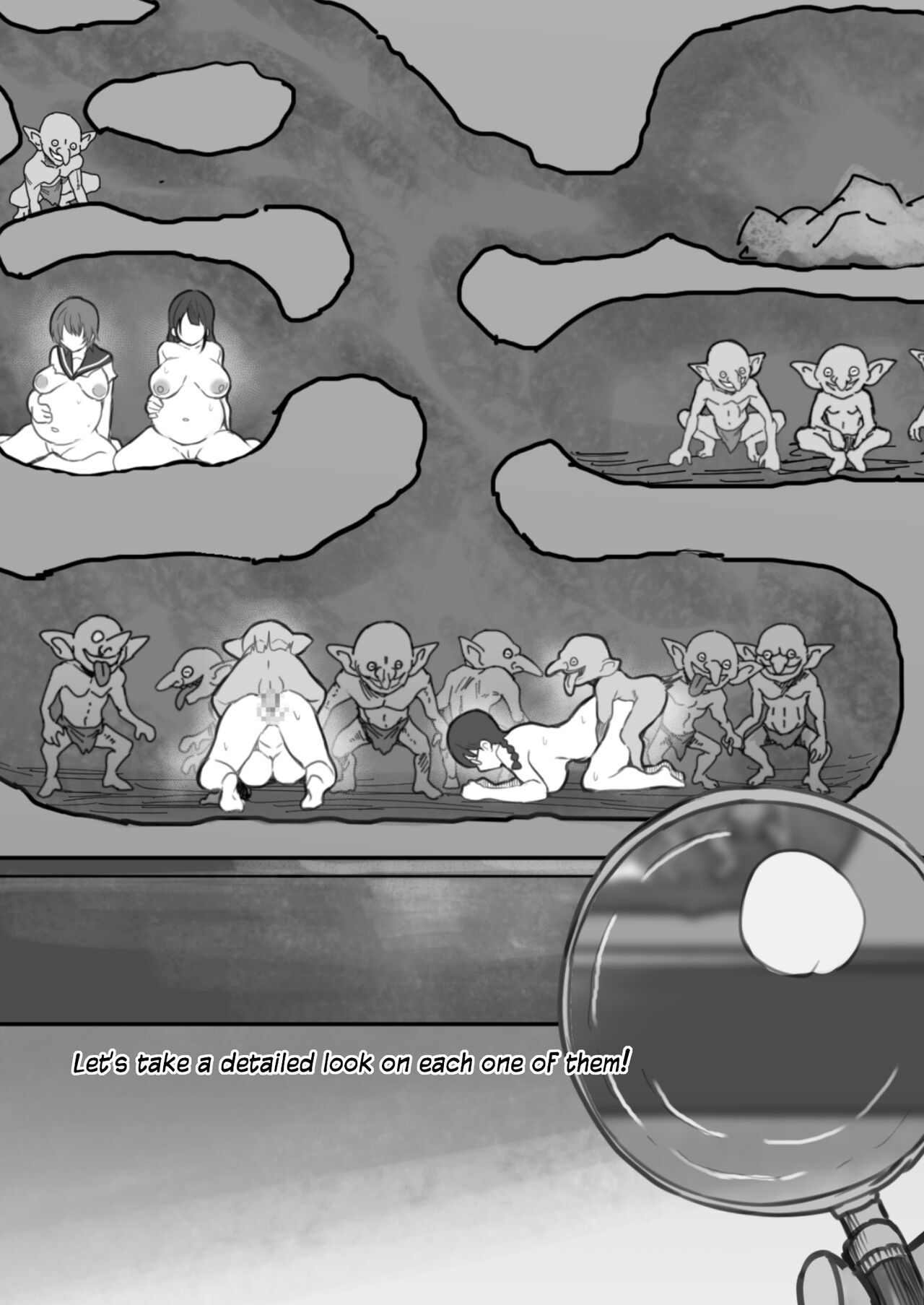 【Shougeki】 Goburin no Suana ni Mesu wo Hairete Kansatsushita Kekka ga Yabasugita page 9 full