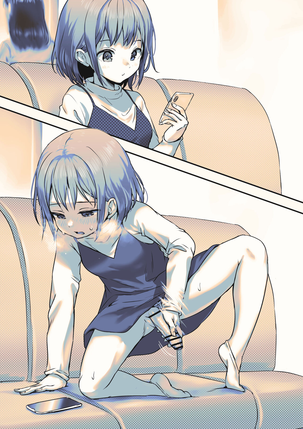 Hitori ni Naru to Smapho de Echi Douga Michau Futanari-chan page 5 full