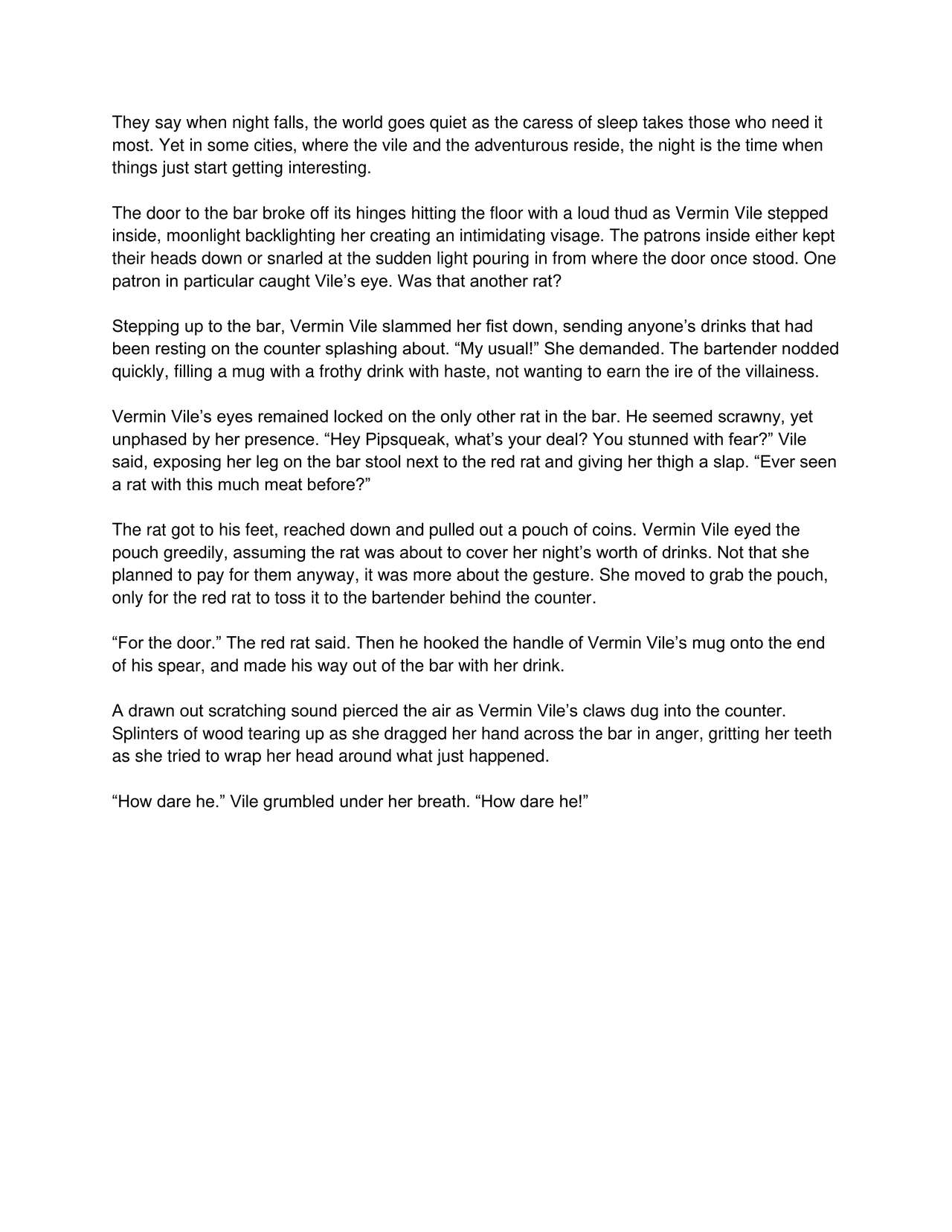 A Vile Wedding page 3 full