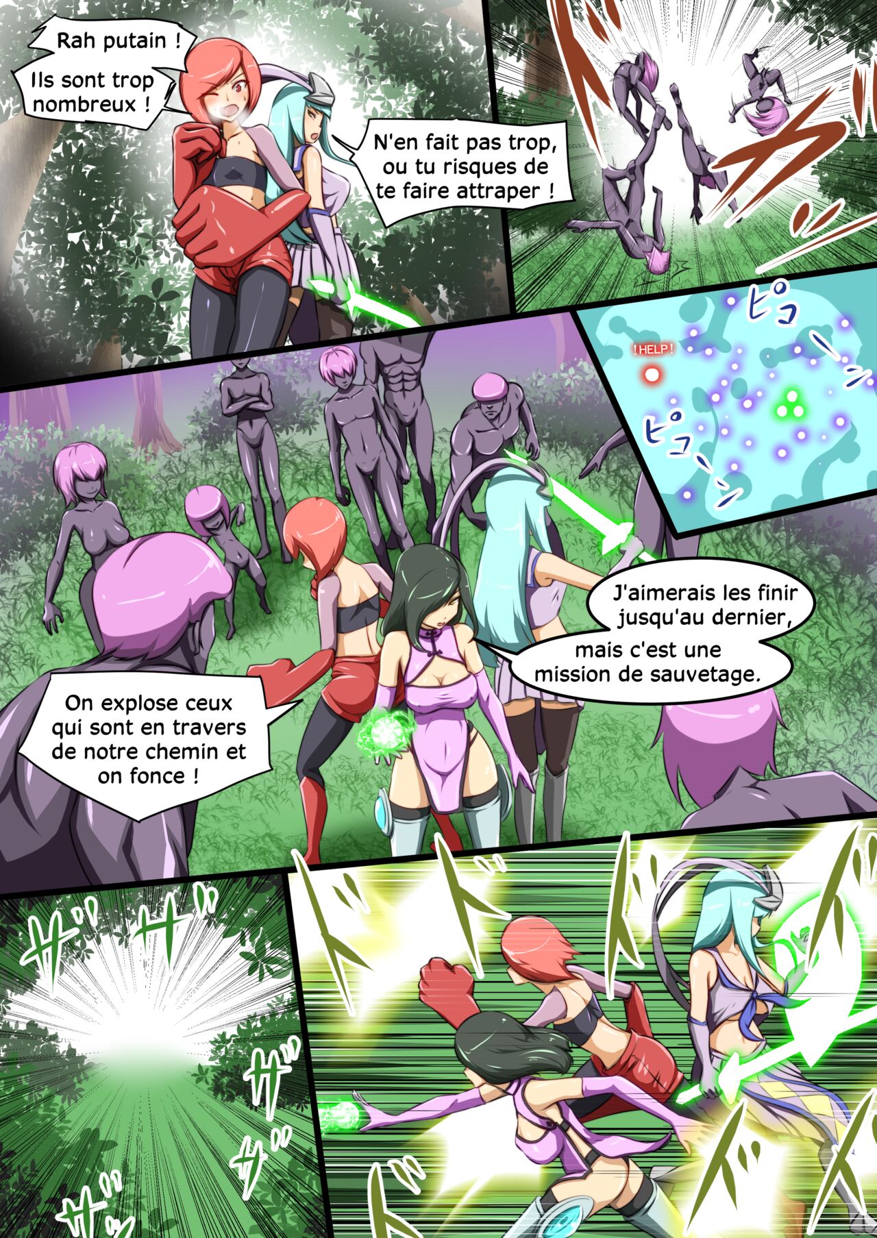 Uchi no Ko ga Ecchi na Teki to Tatakatte Haiboku suru Hanashi 2 | L'héroïne se fait vaincre par une ennemie perverse 2 page 6 full
