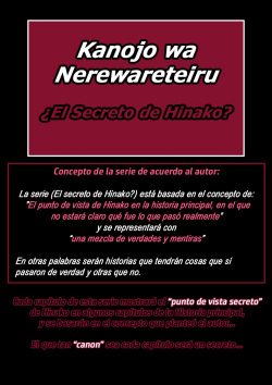 Kanojo wa Nerewareteiru - ¿El Secreto de Hinako?