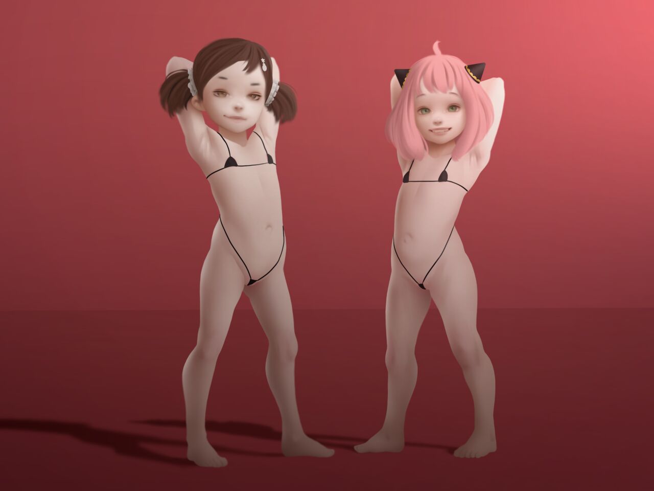 Anya &amp; Becky's Little Pose page 2 full