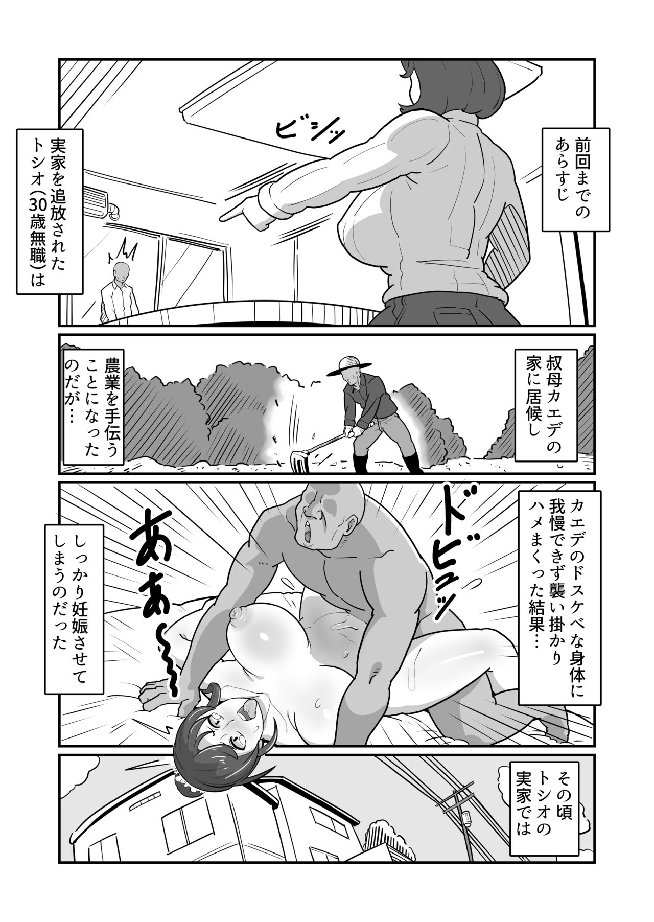 ボテははっ 〜俺を実家から追い出したムカつく母親を無理やり孕ませてボテ腹セックス三昧！〜 page 3 full