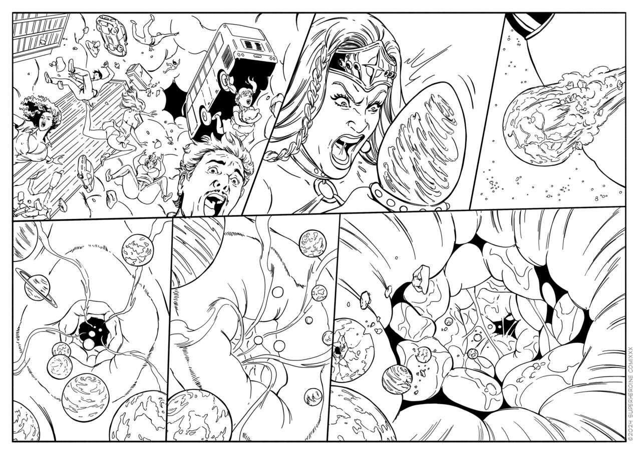 superheroinecomixxx pencil pages page 9 full