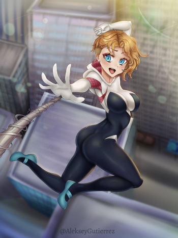 Spider Gwen fucks the Spiderverse cover
