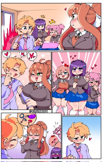 Senpai X DDLC Girls cover
