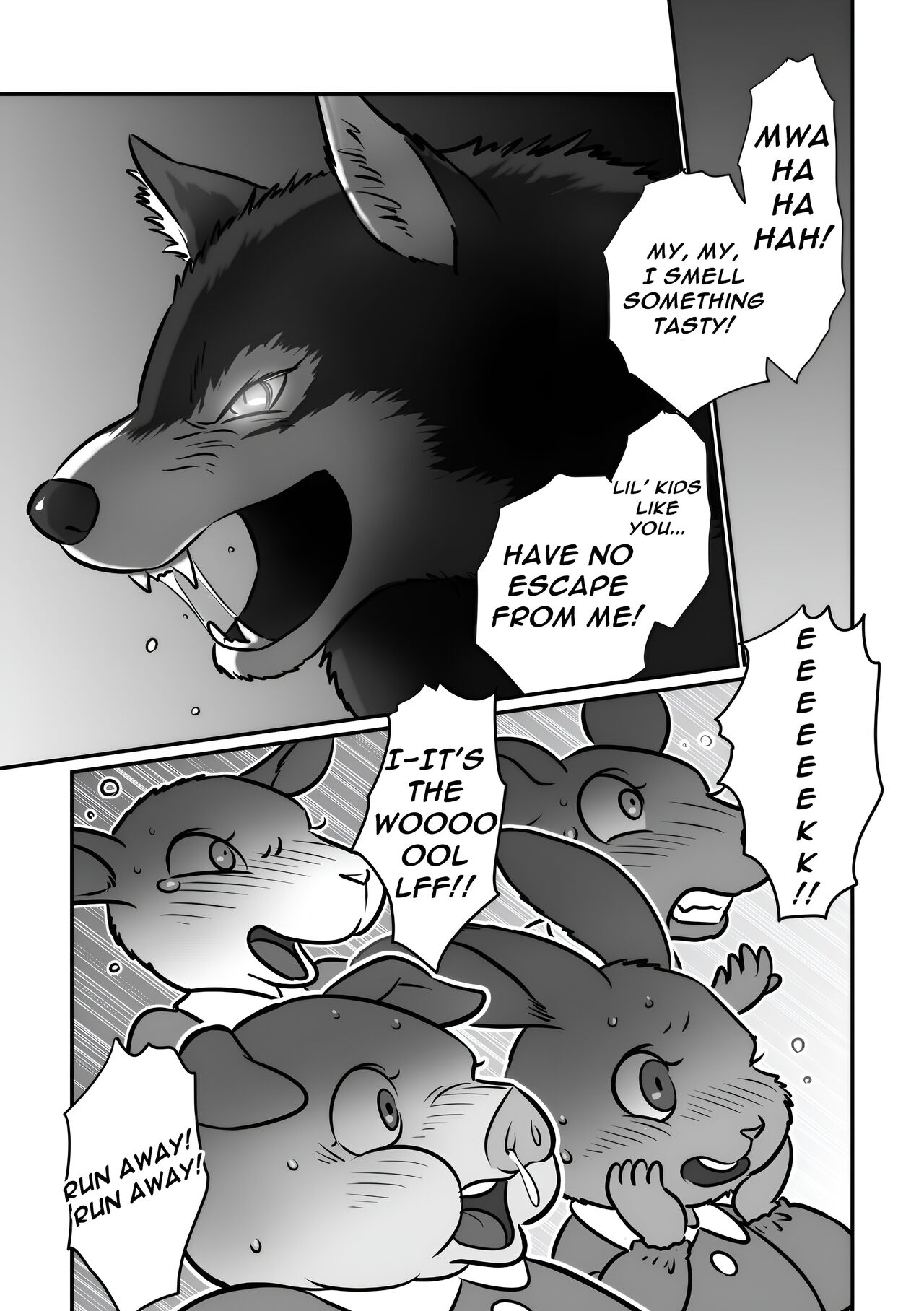 Wolf Teacher &amp; Tiger Daddy 1/2 HR  + Scraps page 2 full