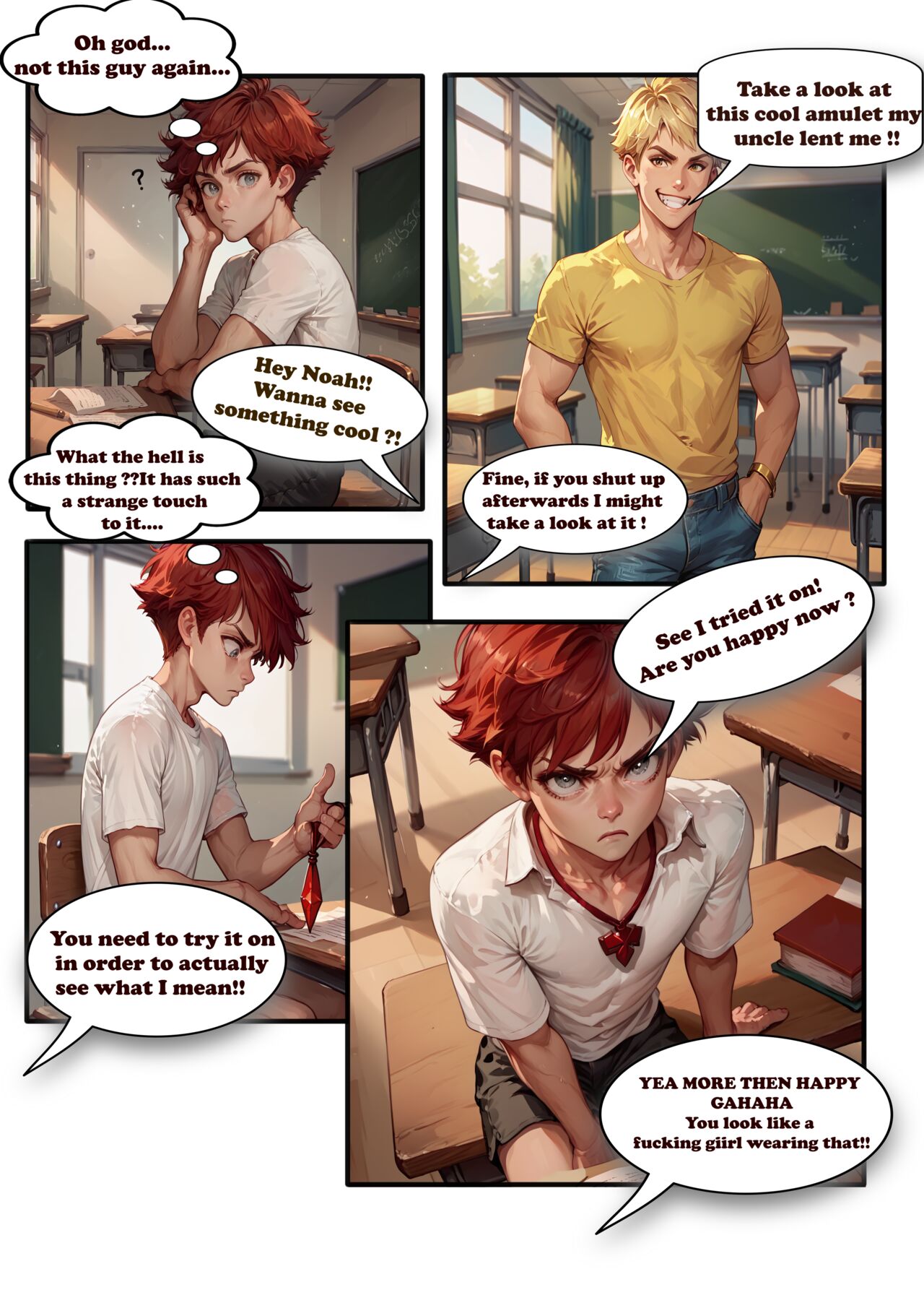 Brains to Bimbo page 1 full