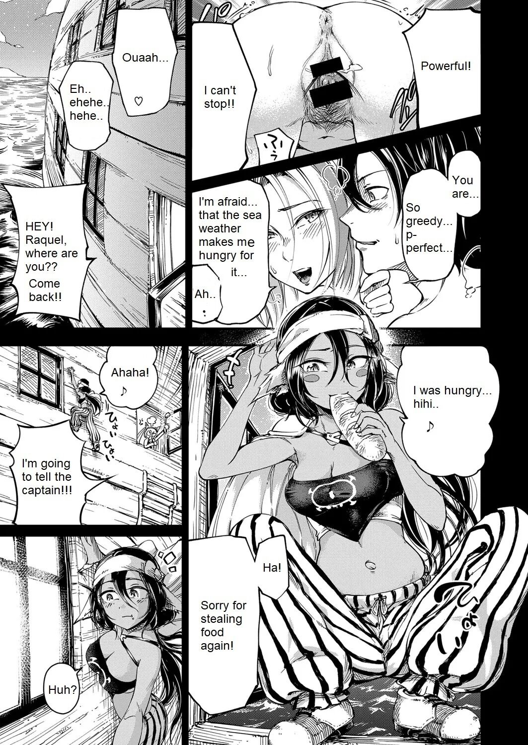 Soukai no Heso Kaizoku Ch. 2 Kokurou Tsukiyo ni Naku | Navel Fetish Pirates 2 page 2 full