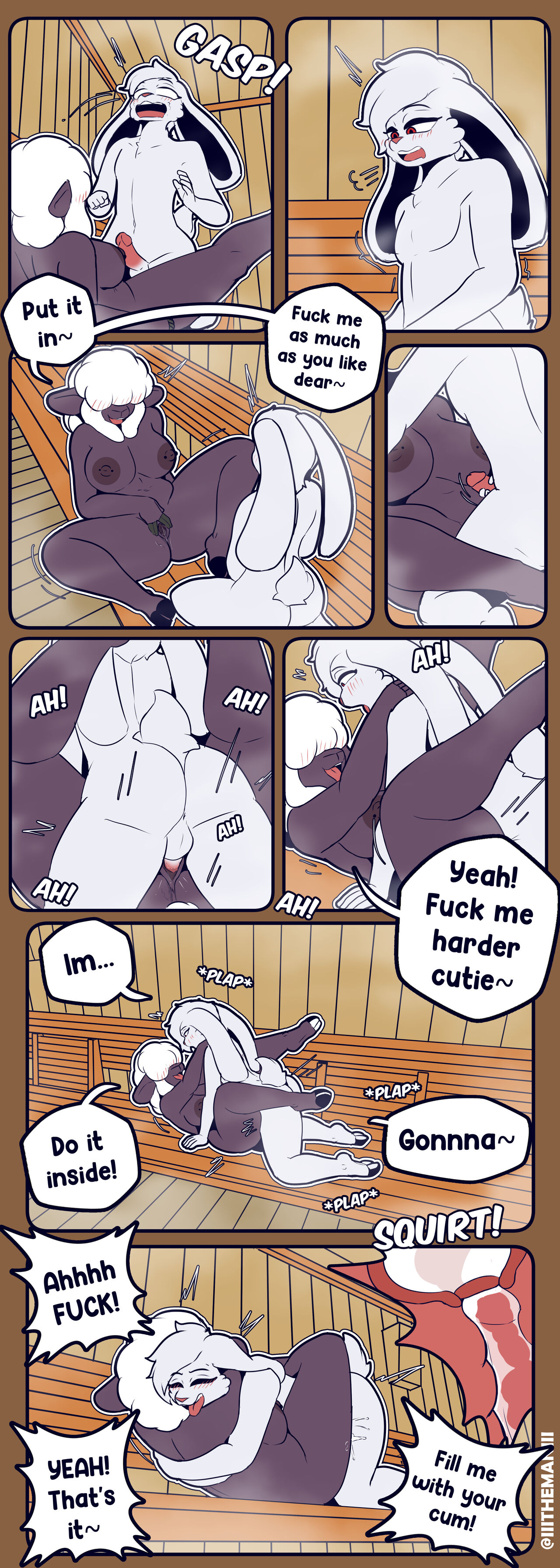 Sauna Fun with a Milf Sheep page 4 full