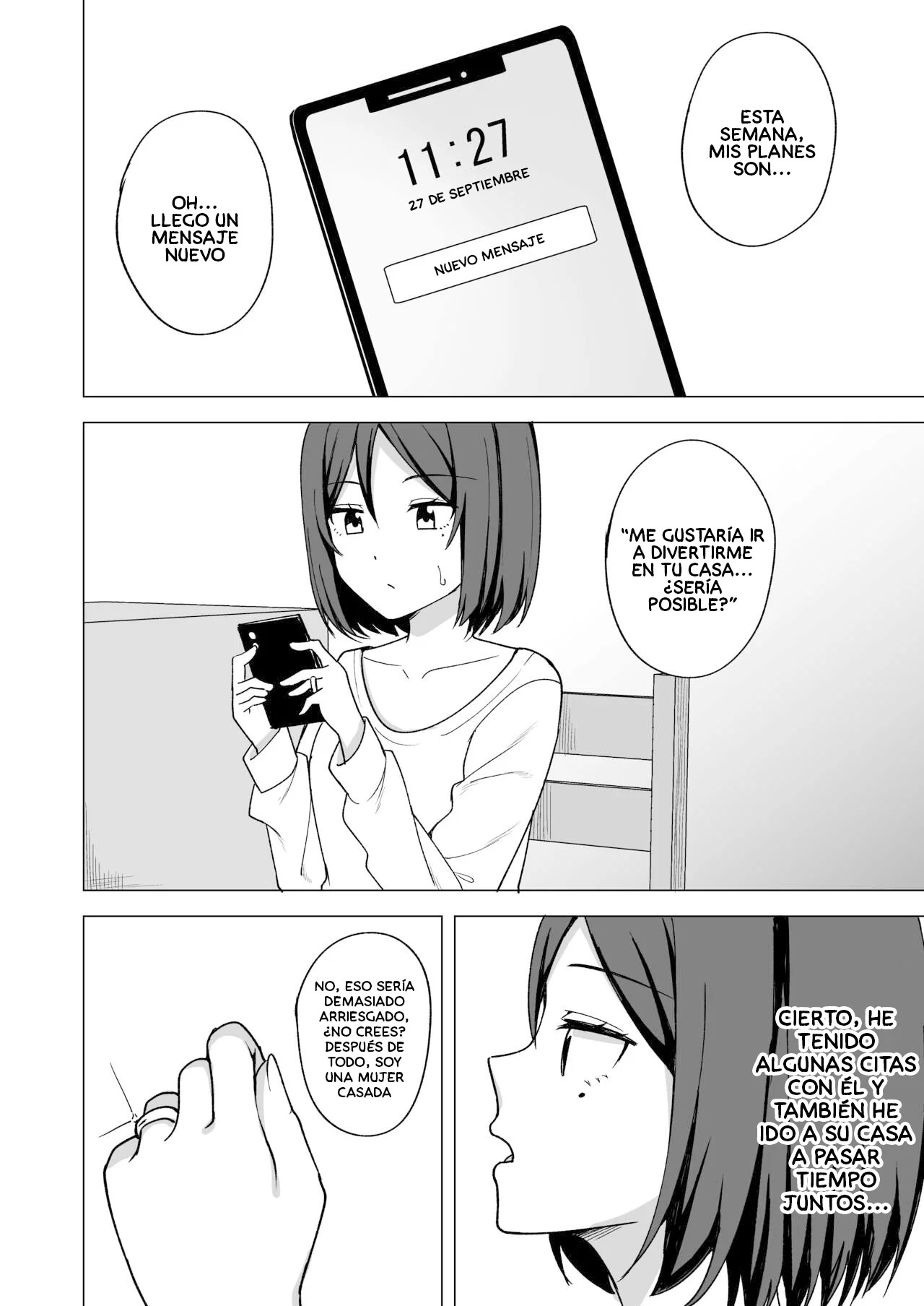 Inran Hitozuma no Uwaki Nikki "Fuufu no Shinshitsu" | Esposa insatisfecha 04 page 4 full