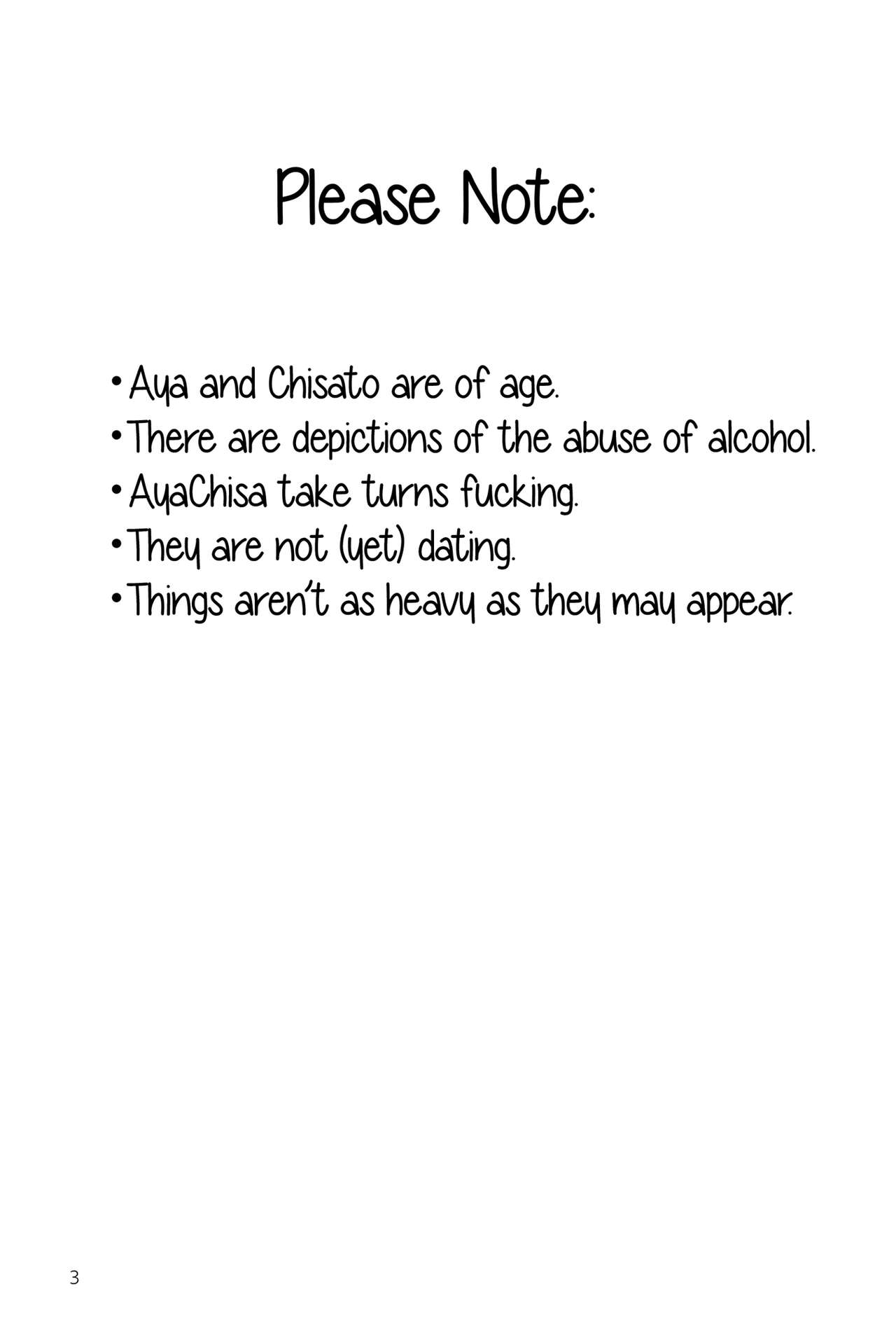Waruyoi | AyaChisa Drunken Bender page 3 full