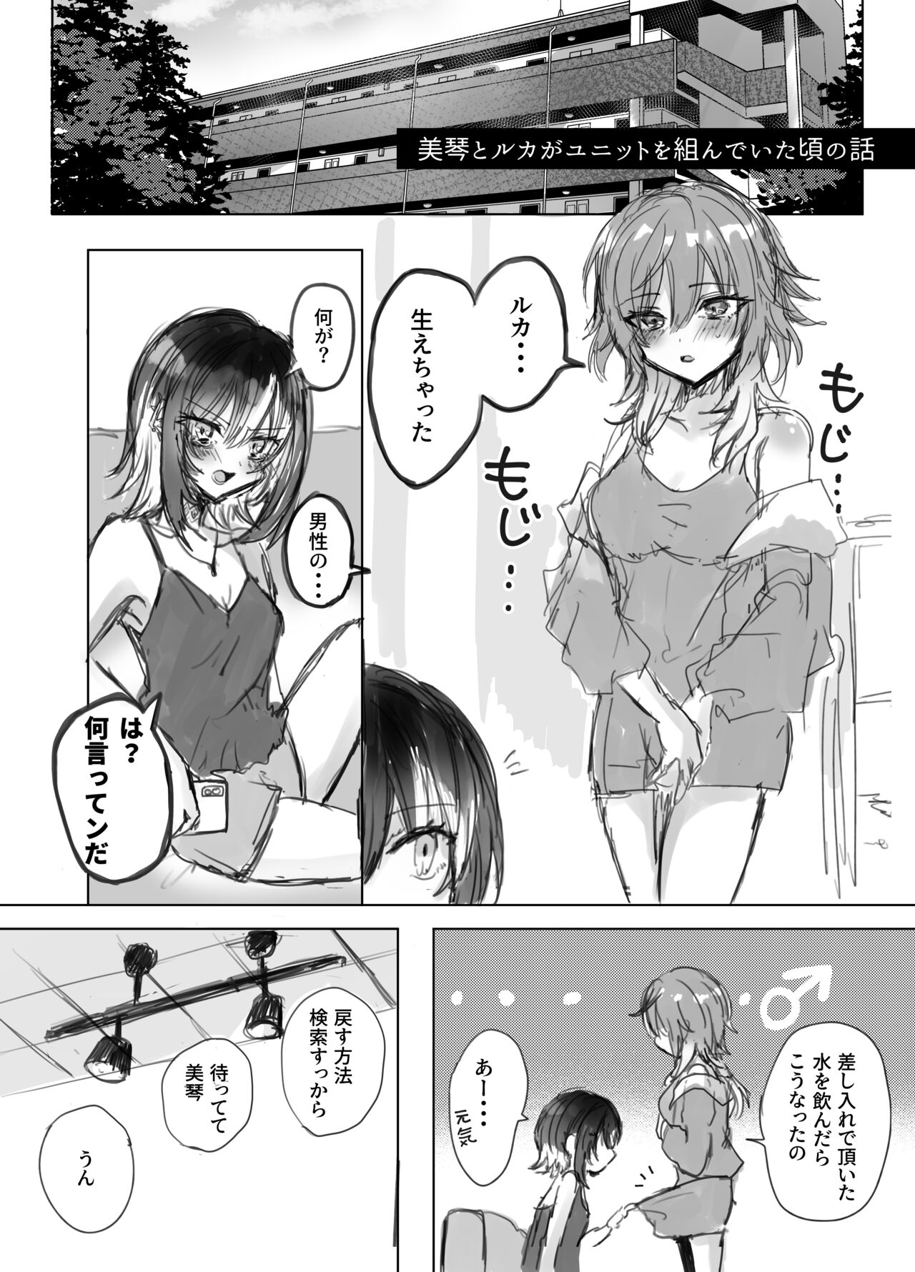 MikoLuca ga Futanari Ecchi suru Hon "Junbigou" page 2 full