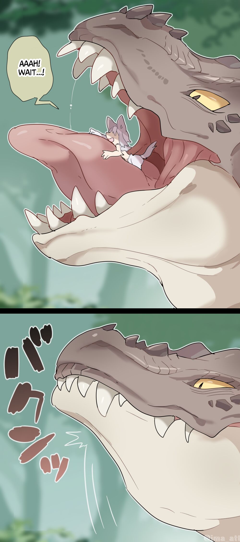 Dinosaur-shaped dragon VORE page 4 full