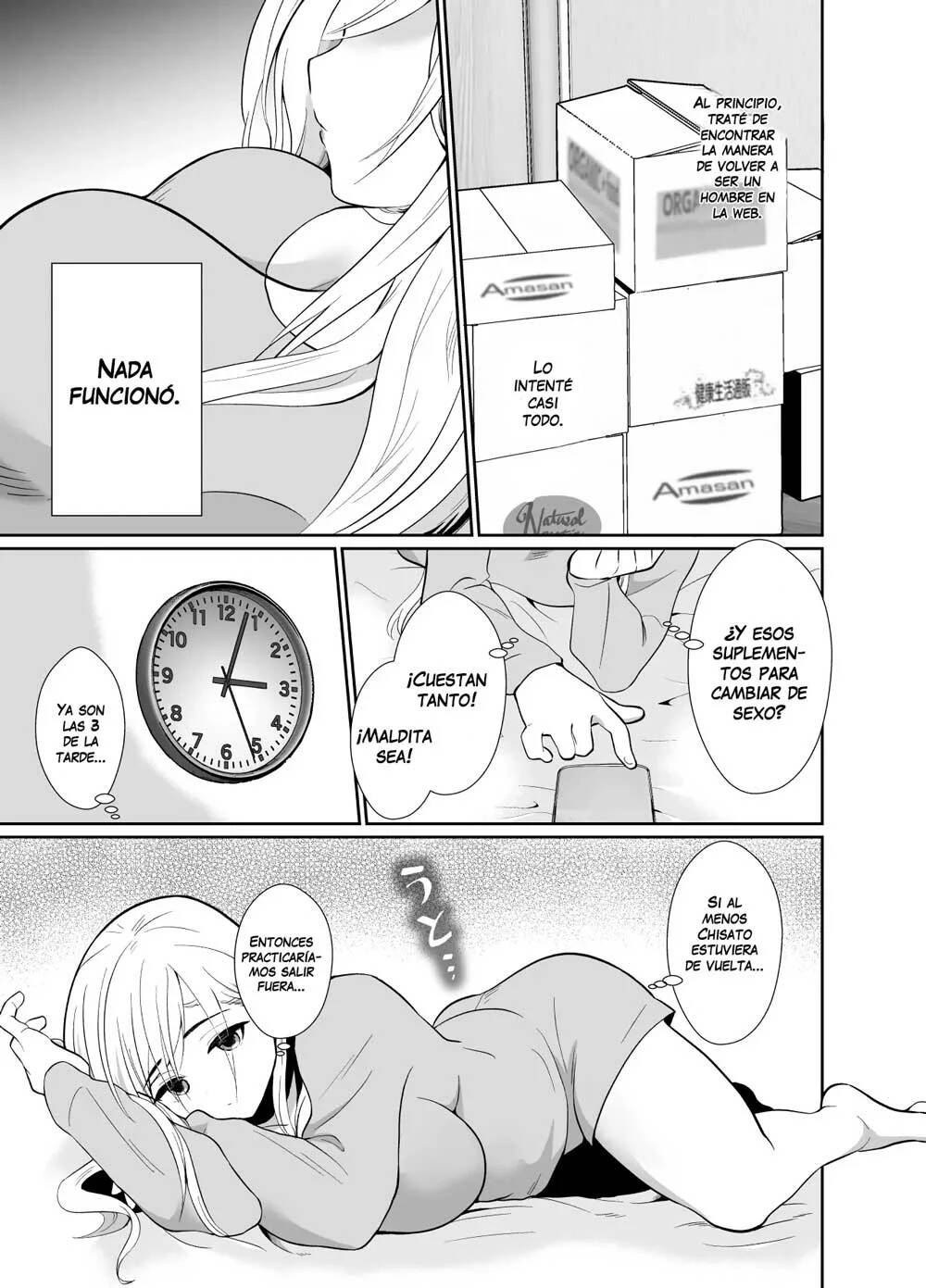 Uwakisyou no Otto ni Seitenkan Kusuri o Nomase Tsuzuketa Kekka 2 | Los resultados de hacer que mi marido adúltero beba continuamente una droga que modifica el género 2 page 7 full
