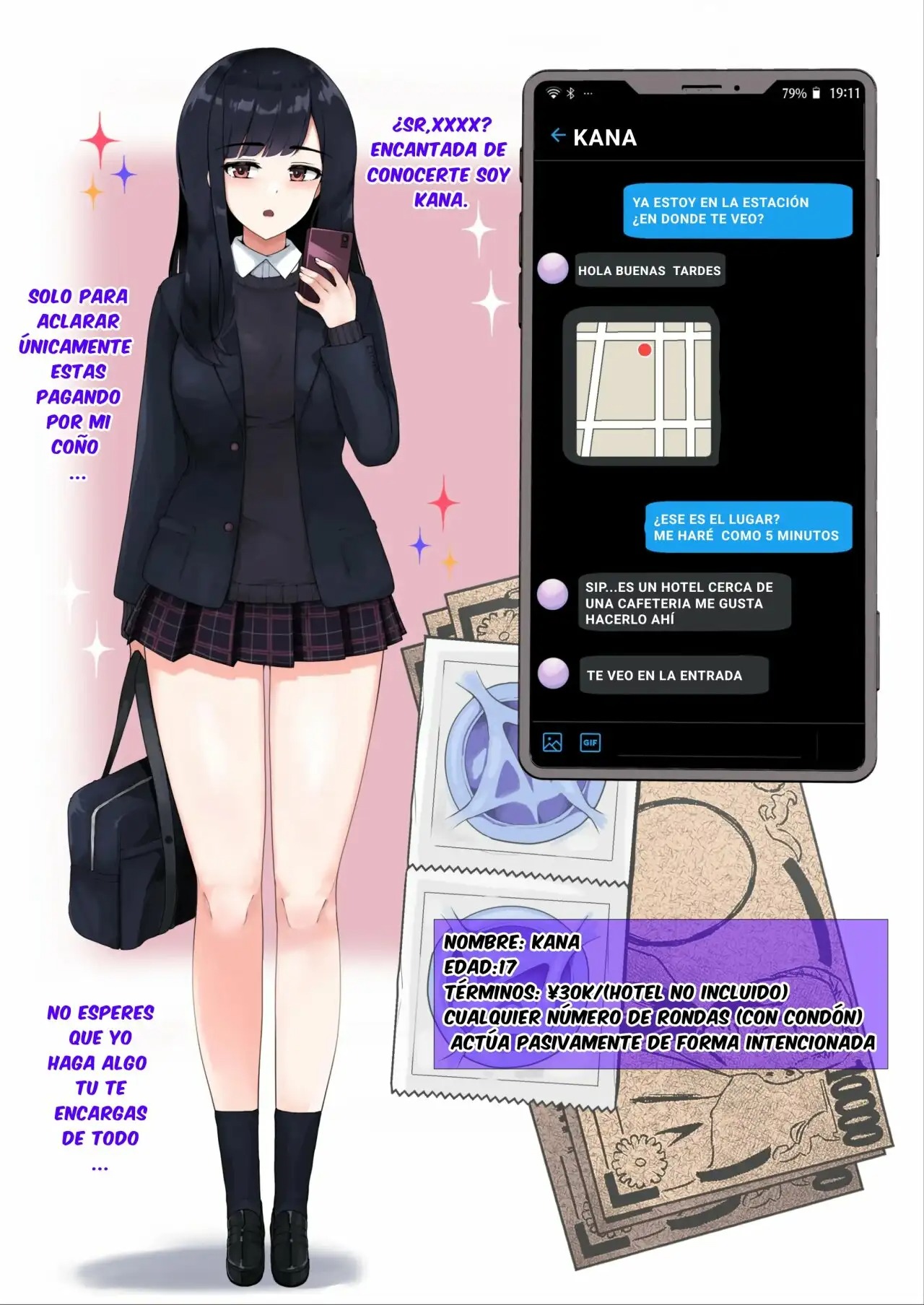 Enkou 4P Harem Musekinin Nakadashi H ~Enjoukousai de Seifuku Shoujo 3-Nin ni Nama de Nakadashi Shimakuru~ | Harem de Gyarus Prostitutas page 7 full