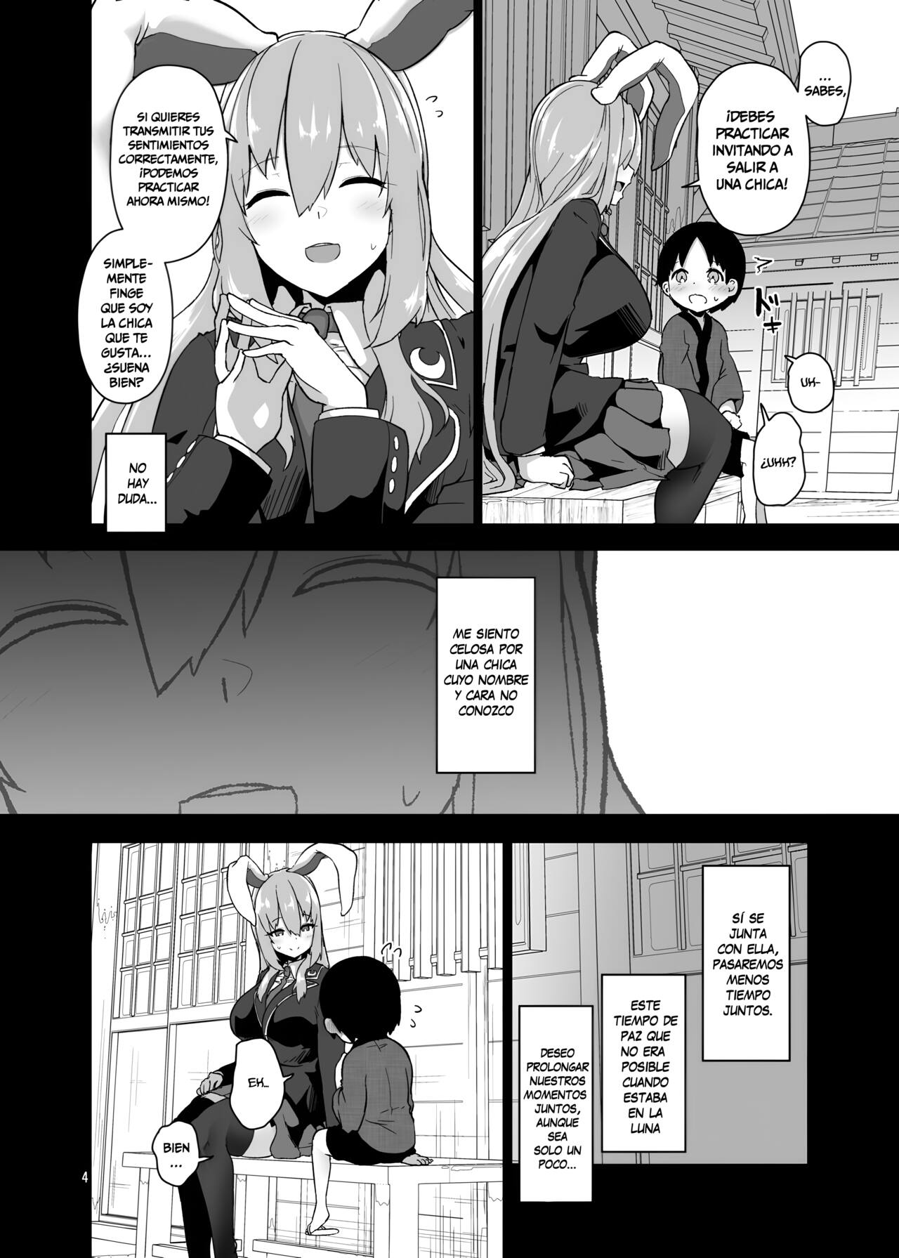 Saitei de Dou Shiyou mo Nai Usagi no Onee-san - A bad rabbit singing a hymn. | La hermana coneja reprensible page 4 full
