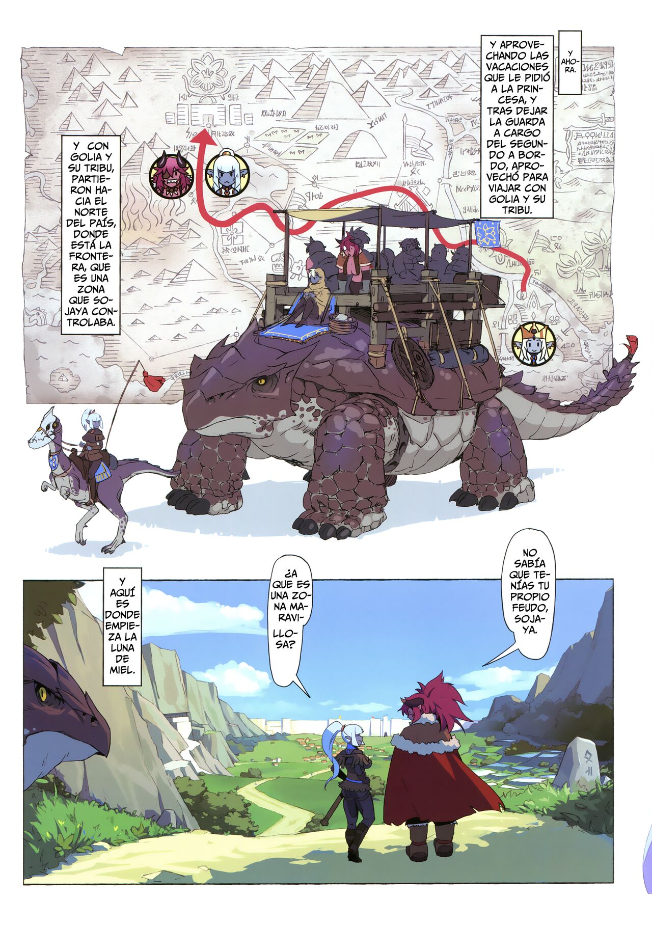 Ogresas contra elfas oscuras II El cantar del la luna de miel - Ogre tai Dark Elf II Love Love! Shinkon Daisakusen page 3 full