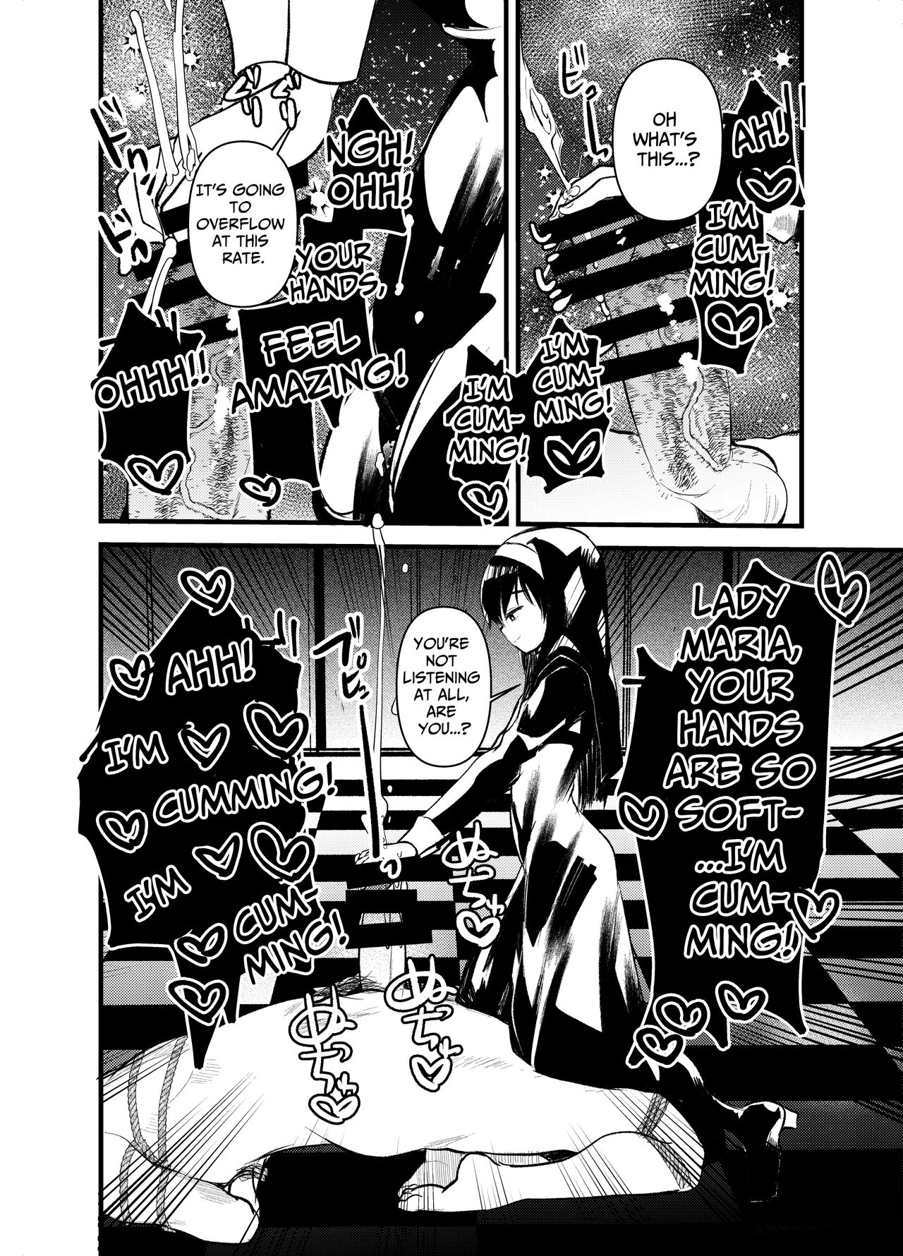 Kurokami no Maria-sama | Ejaculation Controlled MegaCUM Handjob From The Holy Mother page 8 full