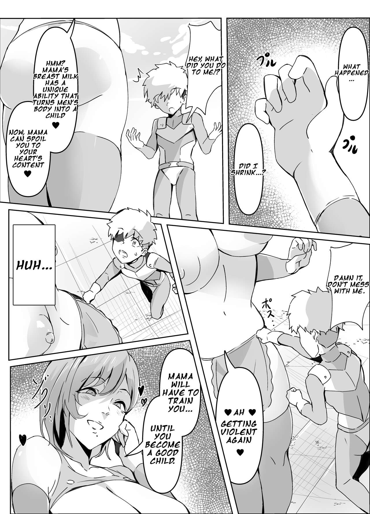 Sakusei Mama Kaijin | Squeezing Monster Mama page 9 full
