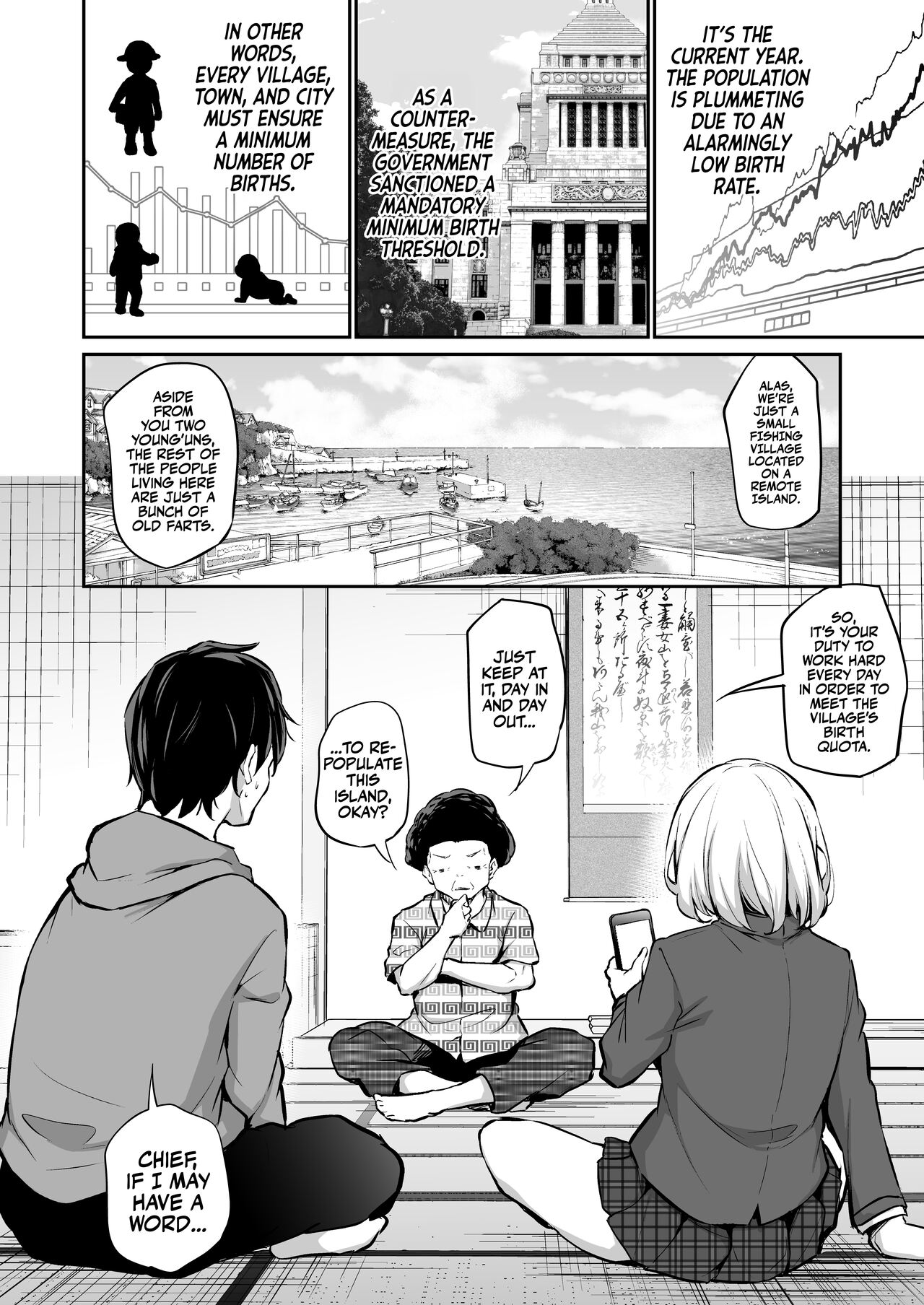 Imouto Haramasenai to Derarenai Shima | You Must Breed Your Little Sister To Leave This Island + Omake page 2 full