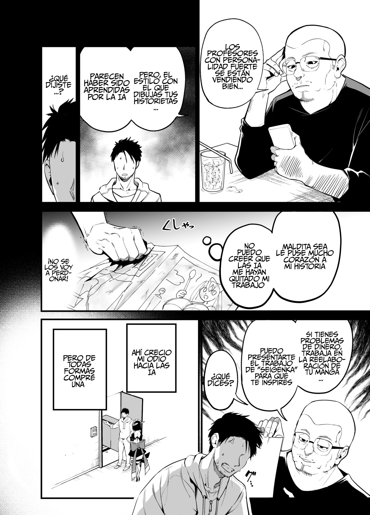 AI ni Shigoto o Torareta Mangaka, Seieki mo Torareru. page 5 full