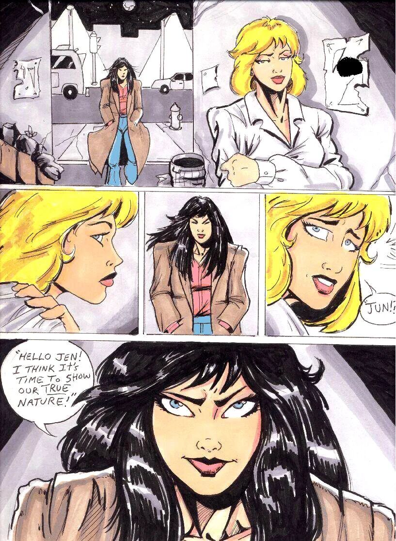 Devilman Lady  vs She-Hulk  by Morea page 1 full