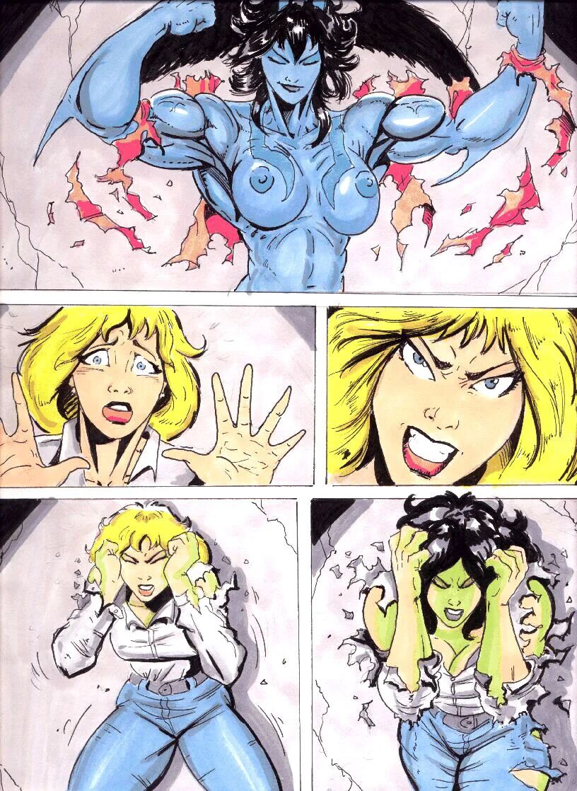Devilman Lady  vs She-Hulk  by Morea page 4 full