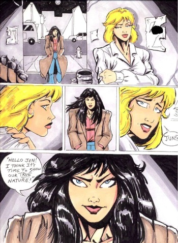 Devilman Lady  vs She-Hulk  by Morea cover