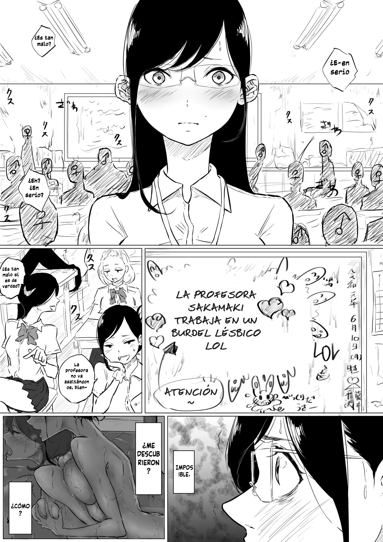 Sousaku Yuri: Les Fuuzoku Ittara Tannin ga Dete Kita Ken | I Went to a Lesbian Brothel and My Teacher Was There page 5 full