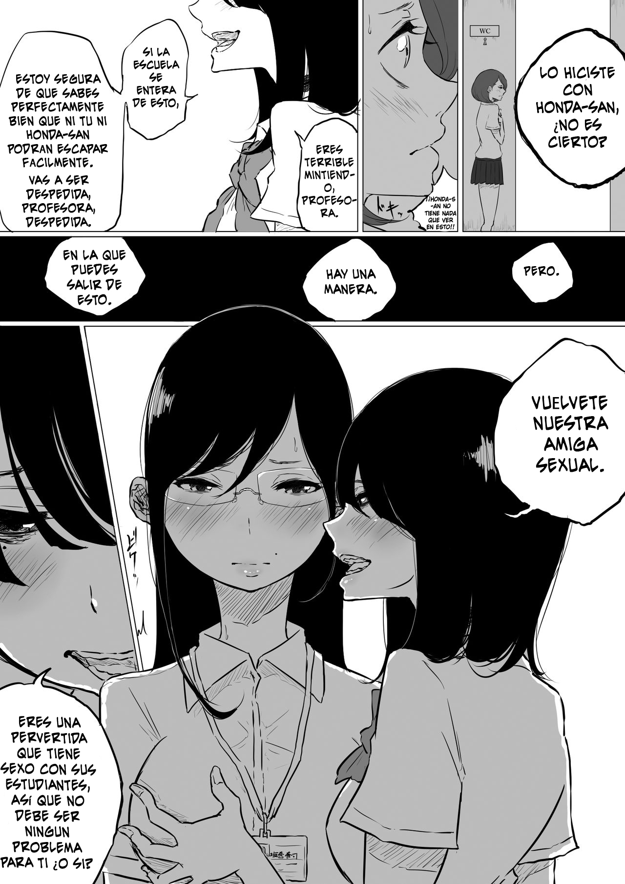 Sousaku Yuri: Les Fuuzoku Ittara Tannin ga Dete Kita Ken | I Went to a Lesbian Brothel and My Teacher Was There page 8 full