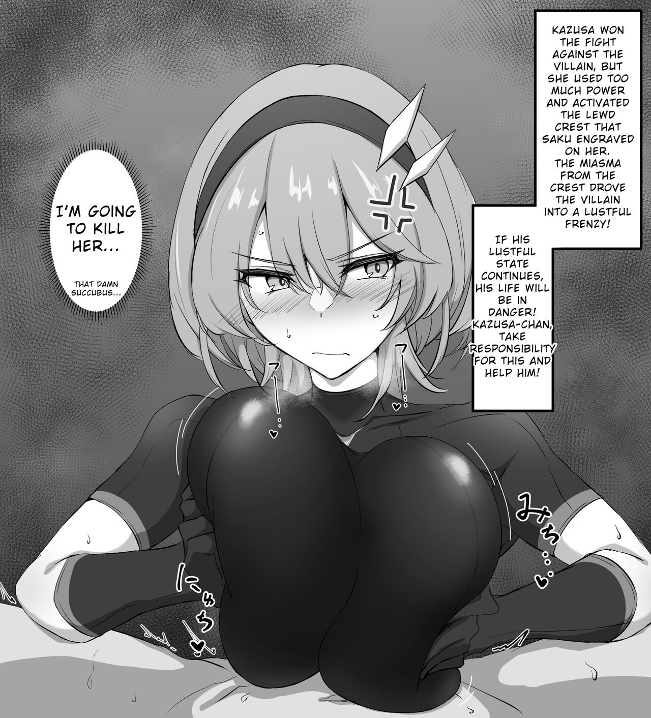 Kazusa-chan no Shibushibu Chakui Paizuri | Kazusa-chan's Reluctant Clothed Paizuri page 1 full