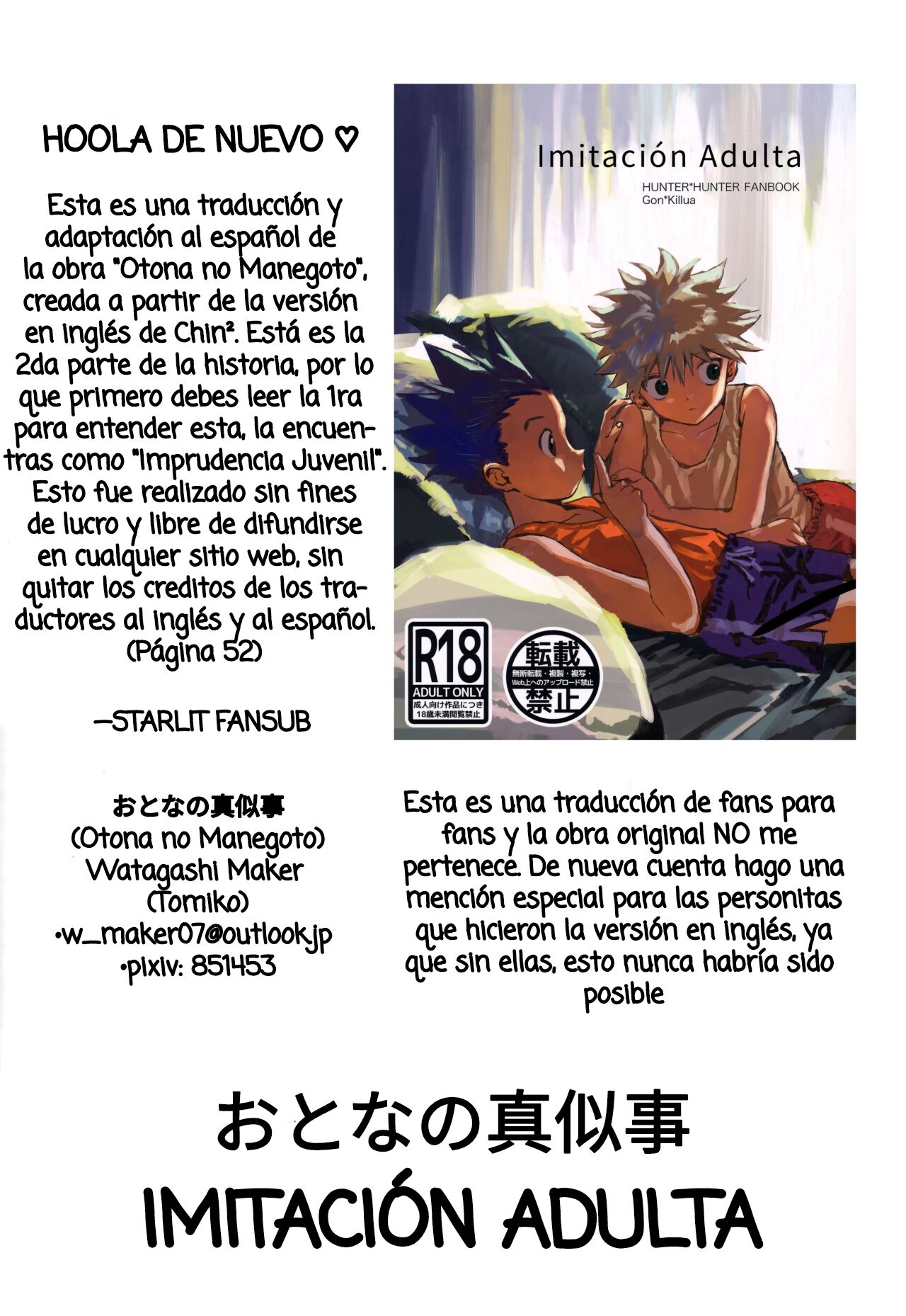 Otona no Manegoto | Imitación Adulta page 2 full