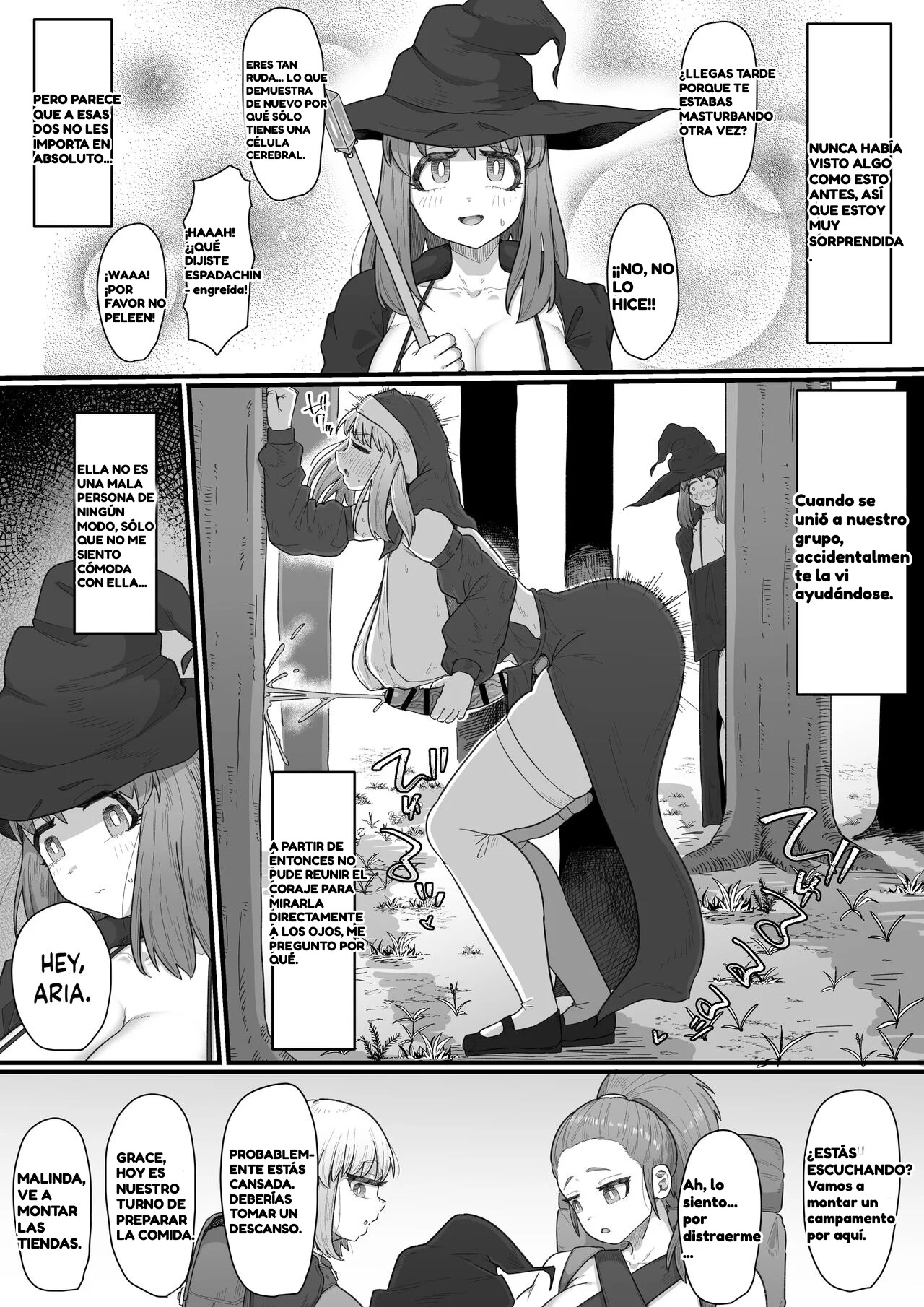 Onna Boukensha × Futanari, Nani mo Okoranai Hazu ga Naku… | Aventuras x Futanari, No Hay Manera de que No Pase Nada... page 4 full