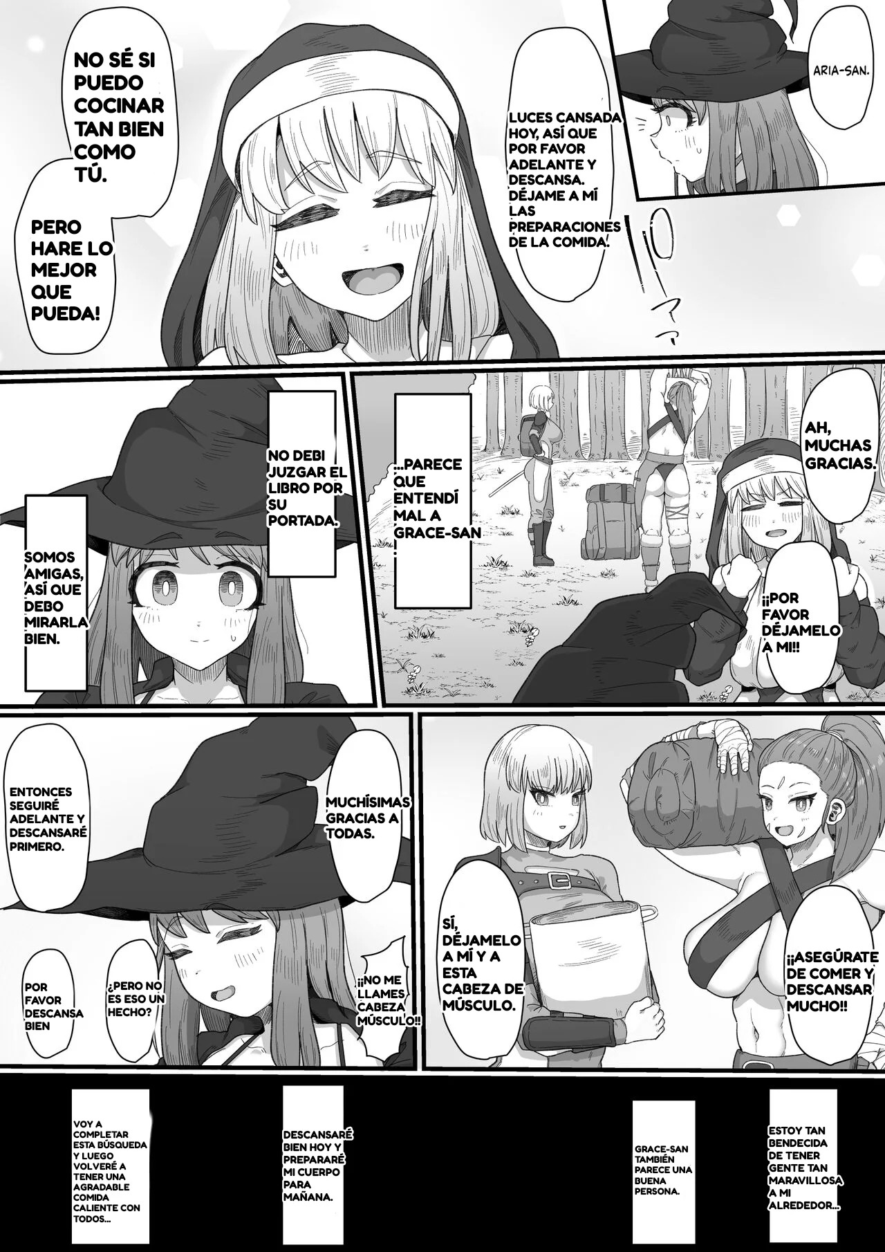 Onna Boukensha × Futanari, Nani mo Okoranai Hazu ga Naku… | Aventuras x Futanari, No Hay Manera de que No Pase Nada... page 5 full