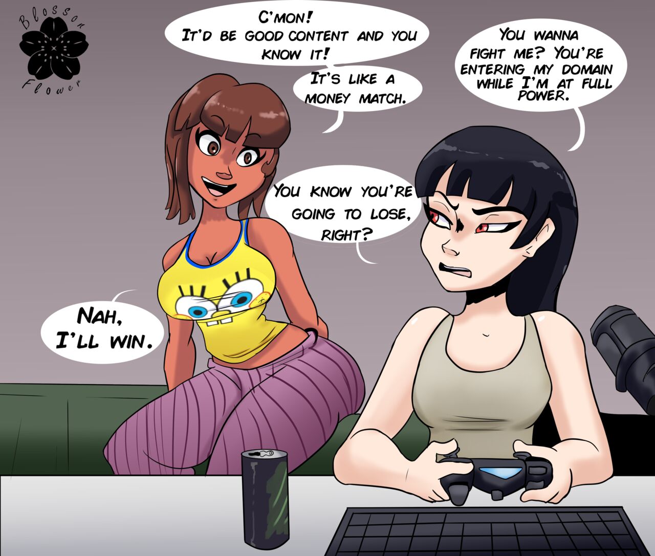 Kat and Olivia Make a Bet page 1 full
