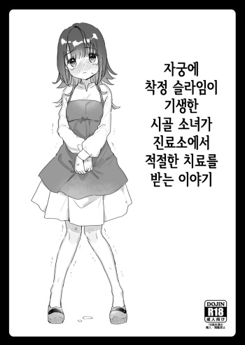 Shikyuu ni Sakusei Slime ga Kisei Shite Shimatta Mura Musume ga Shinryoujo de Tekisetsu na Chiryou o Ukeru Hanashi | 자궁에 착정 슬라임이 기생한 시골 소녀가 진료소에서 적절한 치료를 받는 이야기 cover