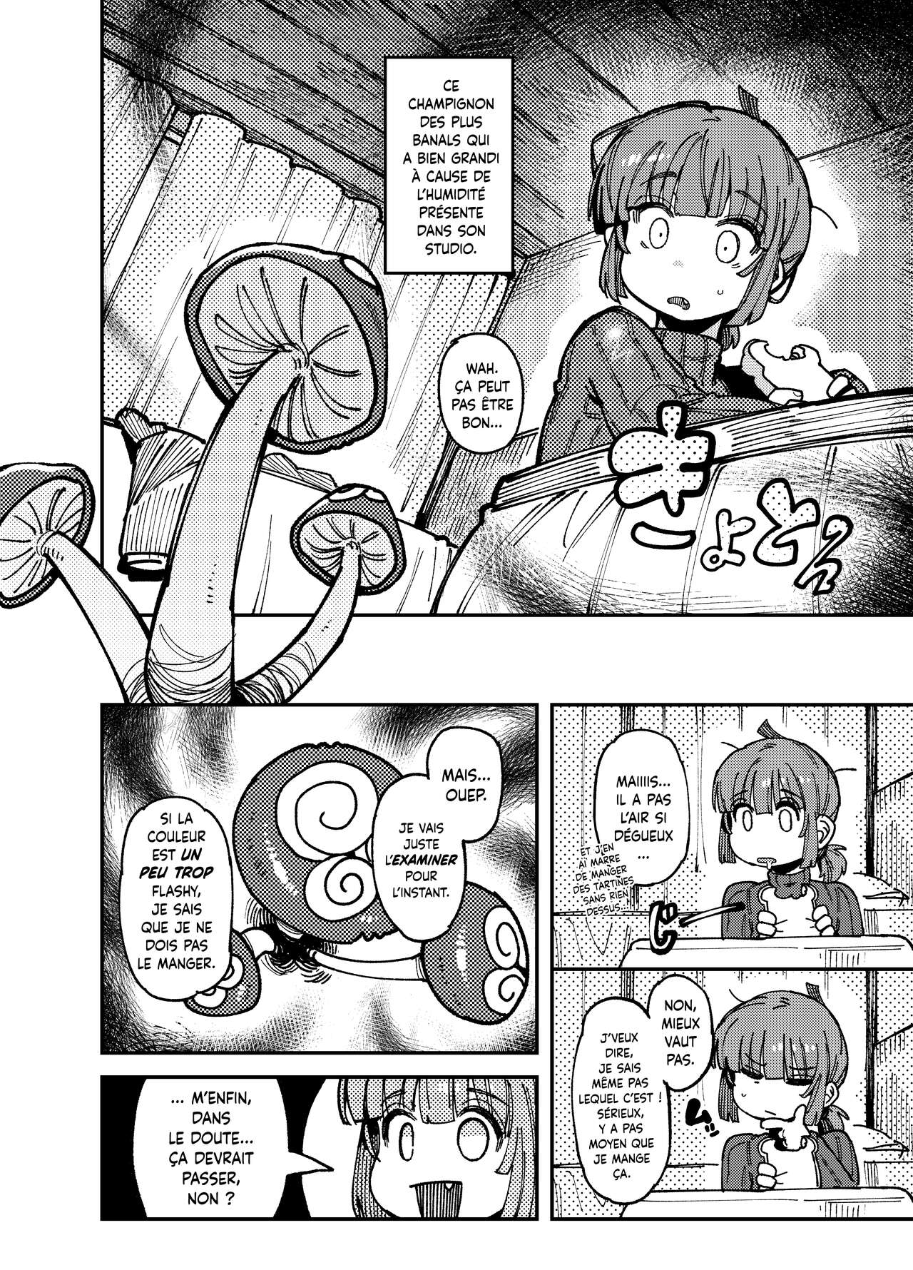 Ie ga Shike Sugite Haete Kita Genkaku Yuuhatsu Kinoko wo Gosyoku Shite Hatsujyou Shita Ato no Are ya Kore page 4 full