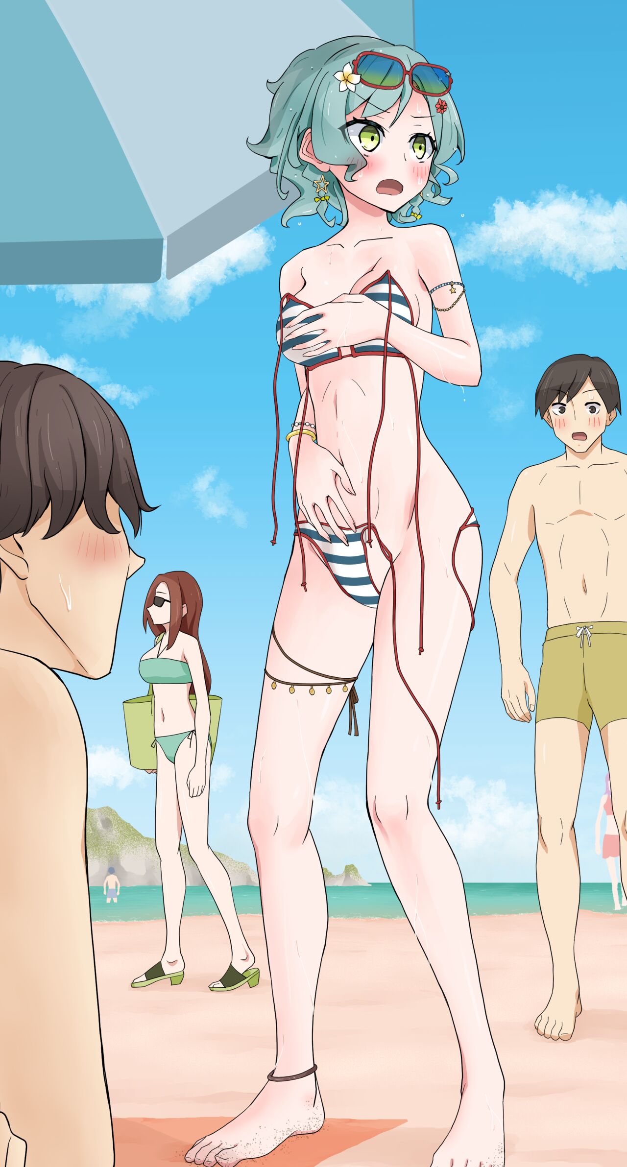 Hina's swimsuit is coming off page 2 full