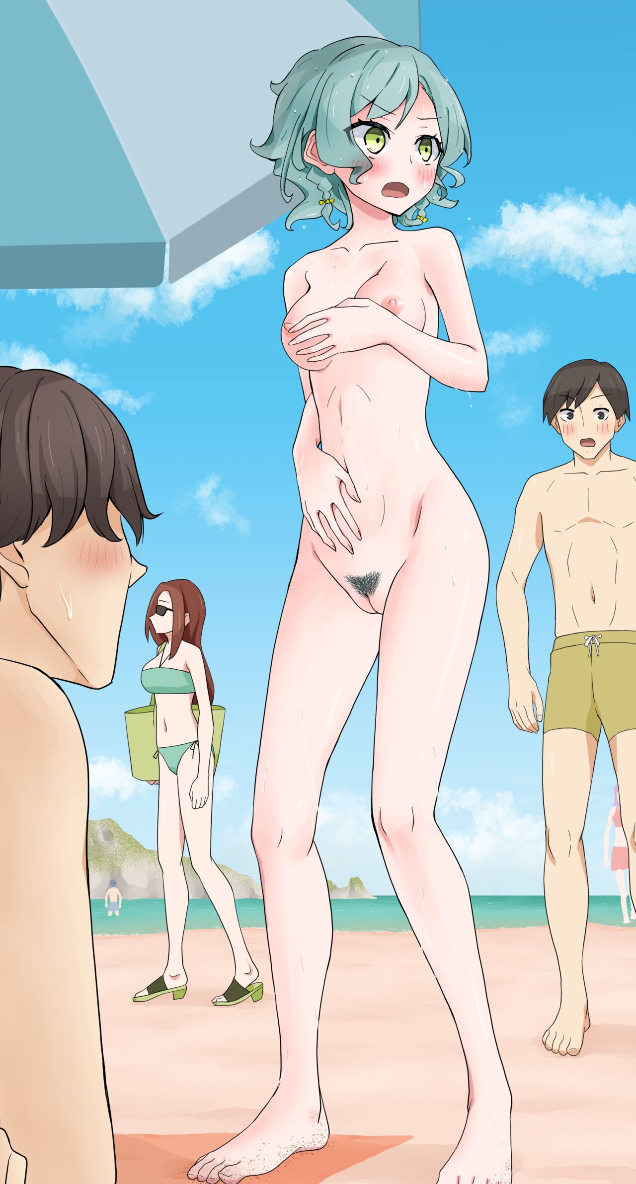 Hina's swimsuit is coming off page 5 full