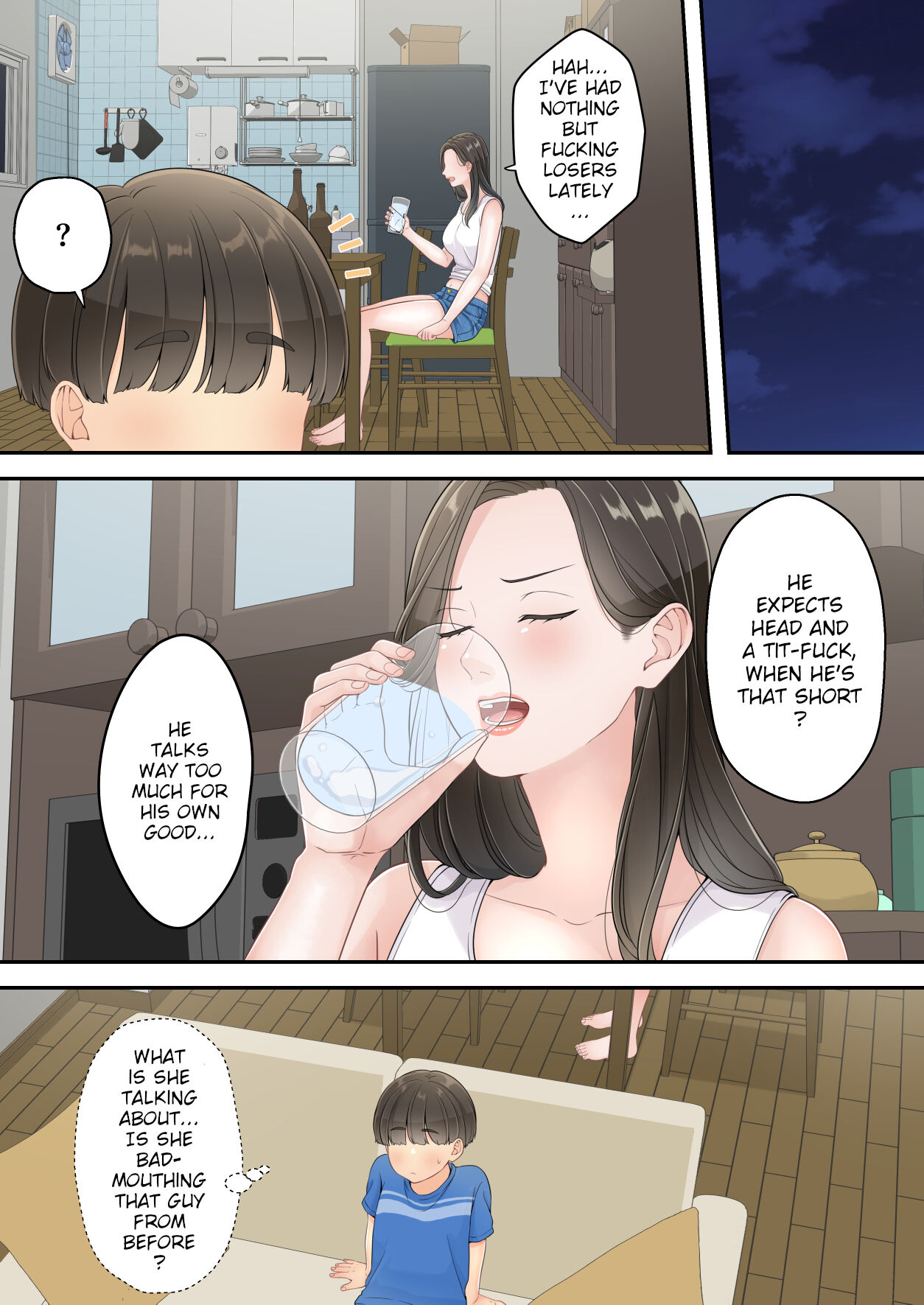 Deisui Chijo Mama | My Mom Gets Drunk and Molests Me page 7 full