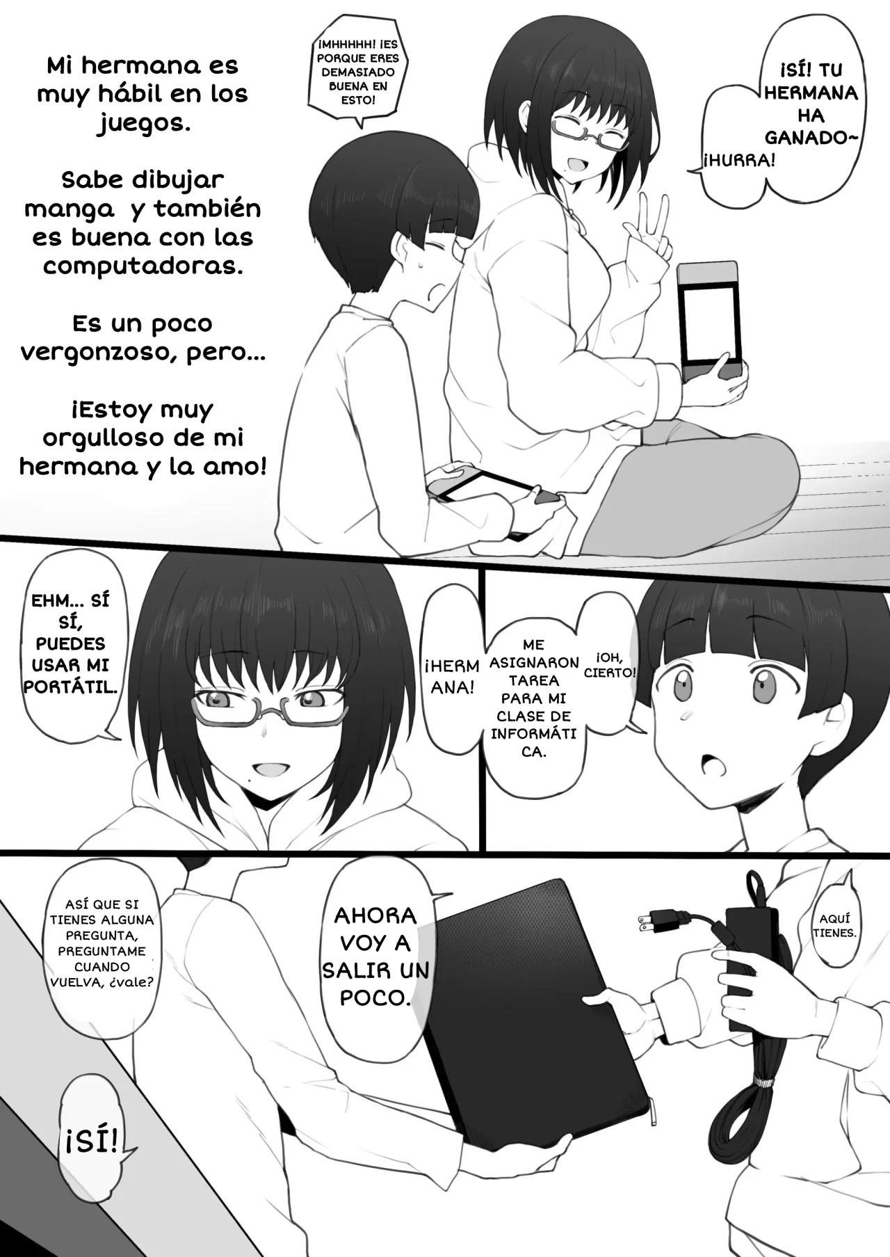 Daisuki na Onee-chan ni Karita PersoCom no Naka ni... | En la computadora que me prestó mi querida hermana mayor... page 3 full