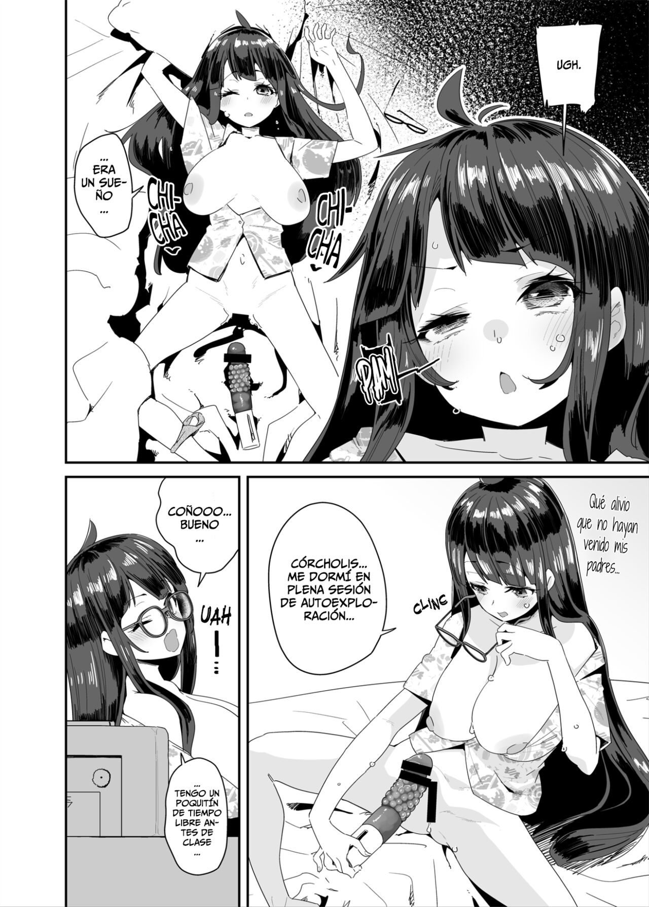 La Dedillera Pechugona Se Masturba en Clase - Dosukebe Kyonyuu JC ga Kounai Onanie Suru Hanashi page 5 full