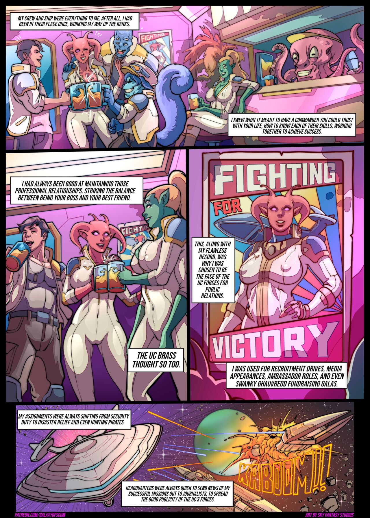 Galaxy of Scum Issue #3: Tales from the harem page 3 full