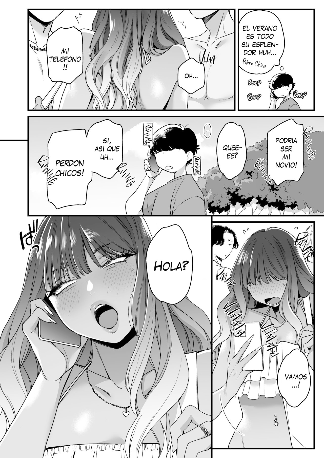Natsu to Umi to Gal ×2 | Beach, Sun, And A Pair Of Gyarus! page 4 full