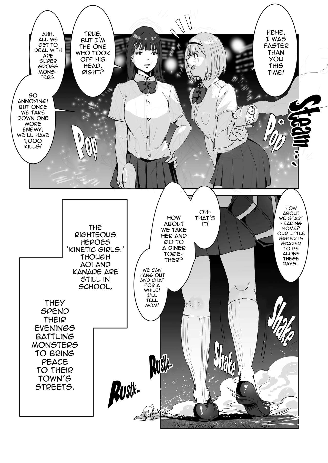 Seigi no Hero ga Futanari ni Natte Injuu ni Ochiru Hanashi | Heroines of Justice become Futa Dick Chicks and Fall to Lewd Temptation page 4 full