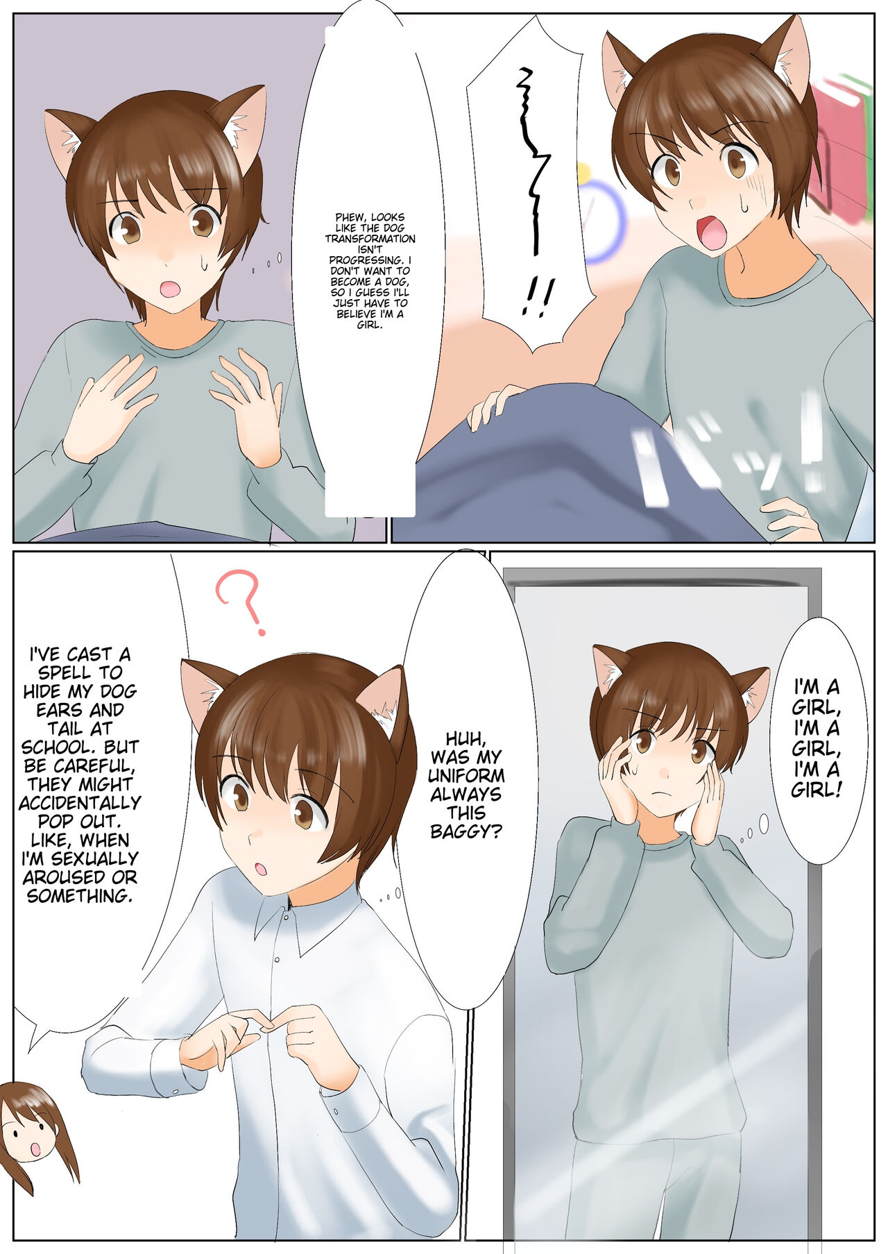 Inu ni Naritakunai nara, Onnanoko ni Naru shika Nai yo ne? Onii-chan ichigoreader page 9 full