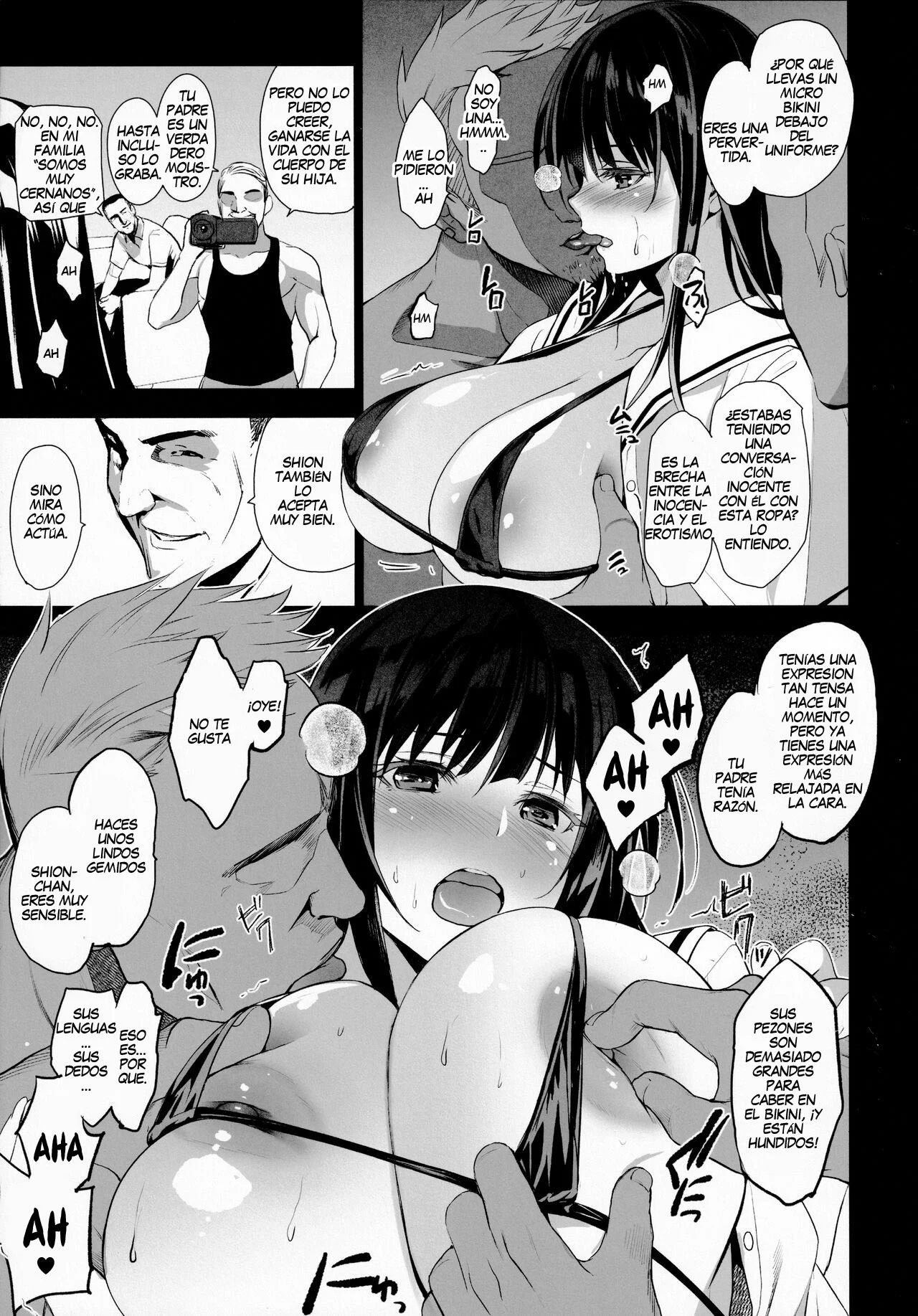 Otonari no Nie Ni  - Chichi ni Enko o Shiirareru Osananajimi page 9 full