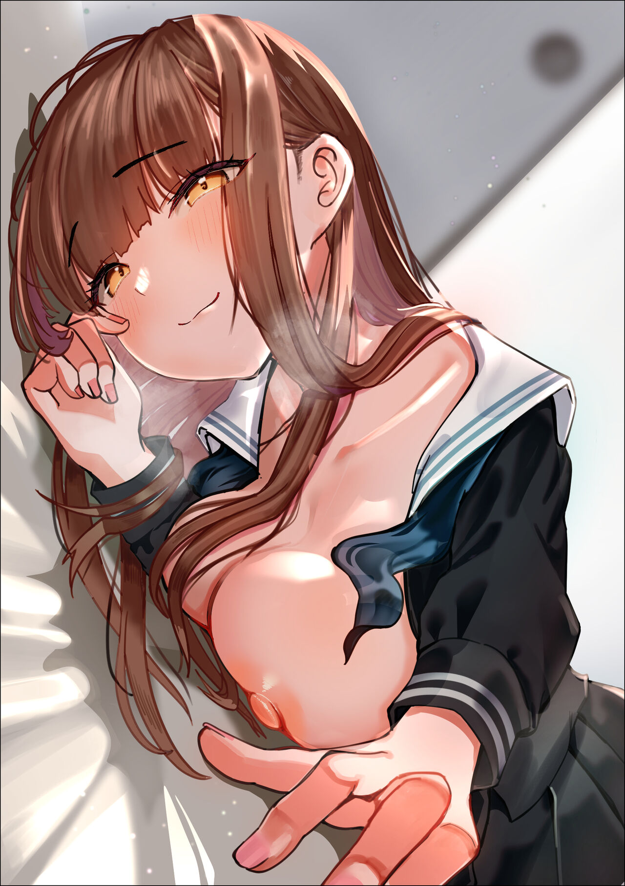 Iede Shite Kita Kyonyuu Osananajimi to Amaama Sex Suru Hanashi page 2 full